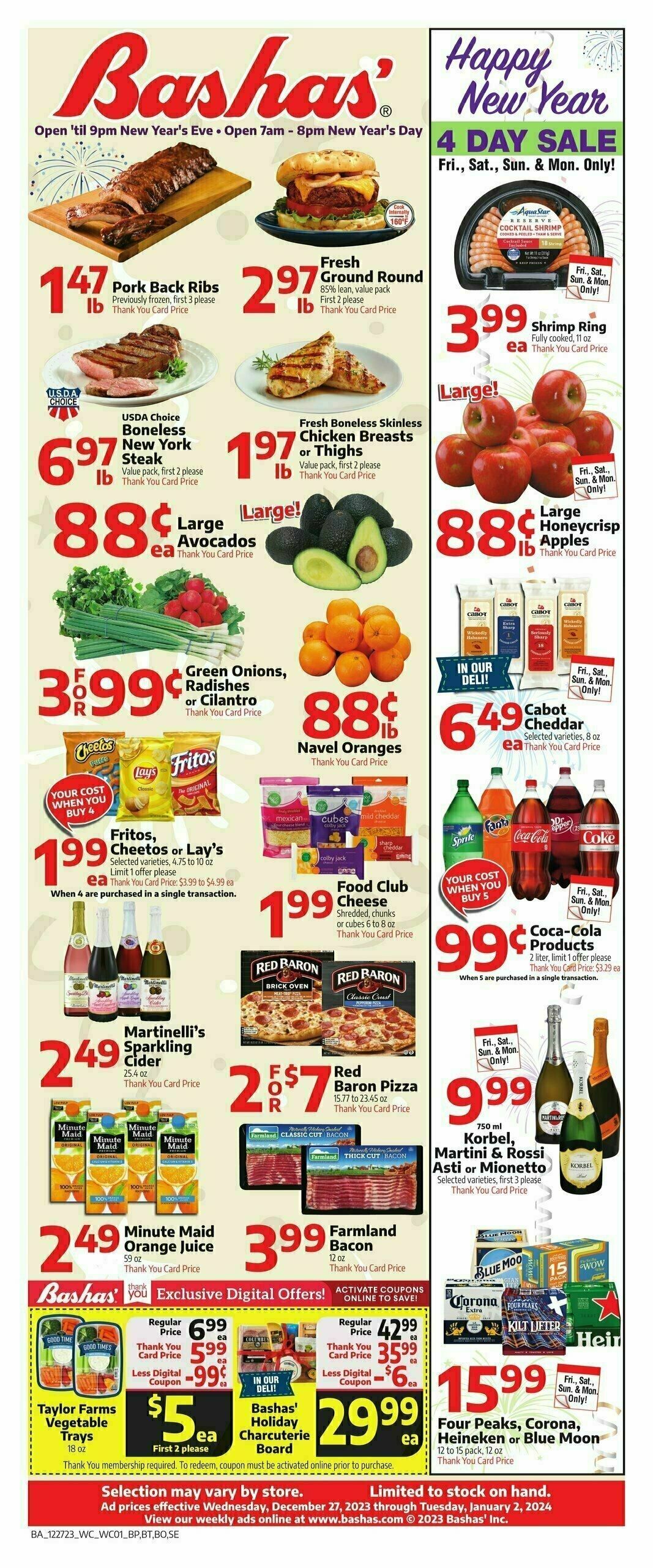 Bashas Weekly Ad from December 27