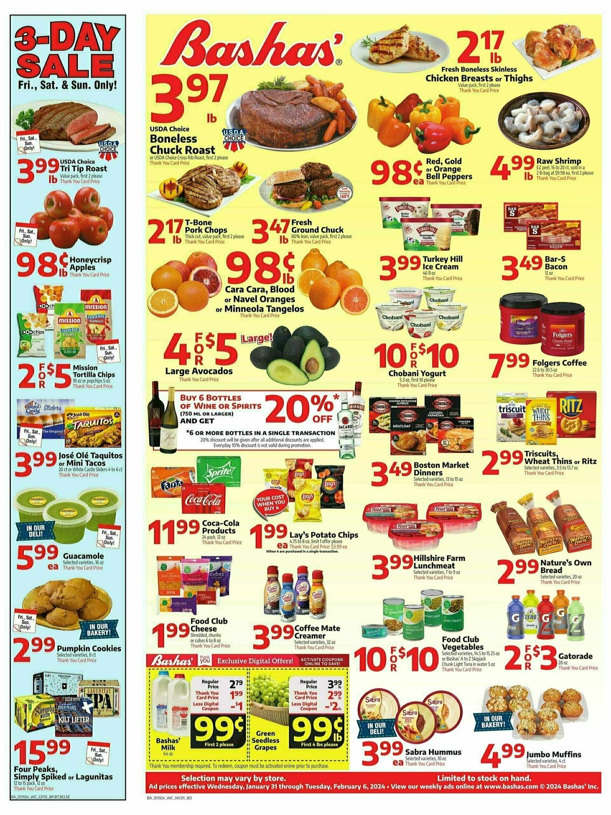 Bashas Weekly Ad Weekly Ad from January 31