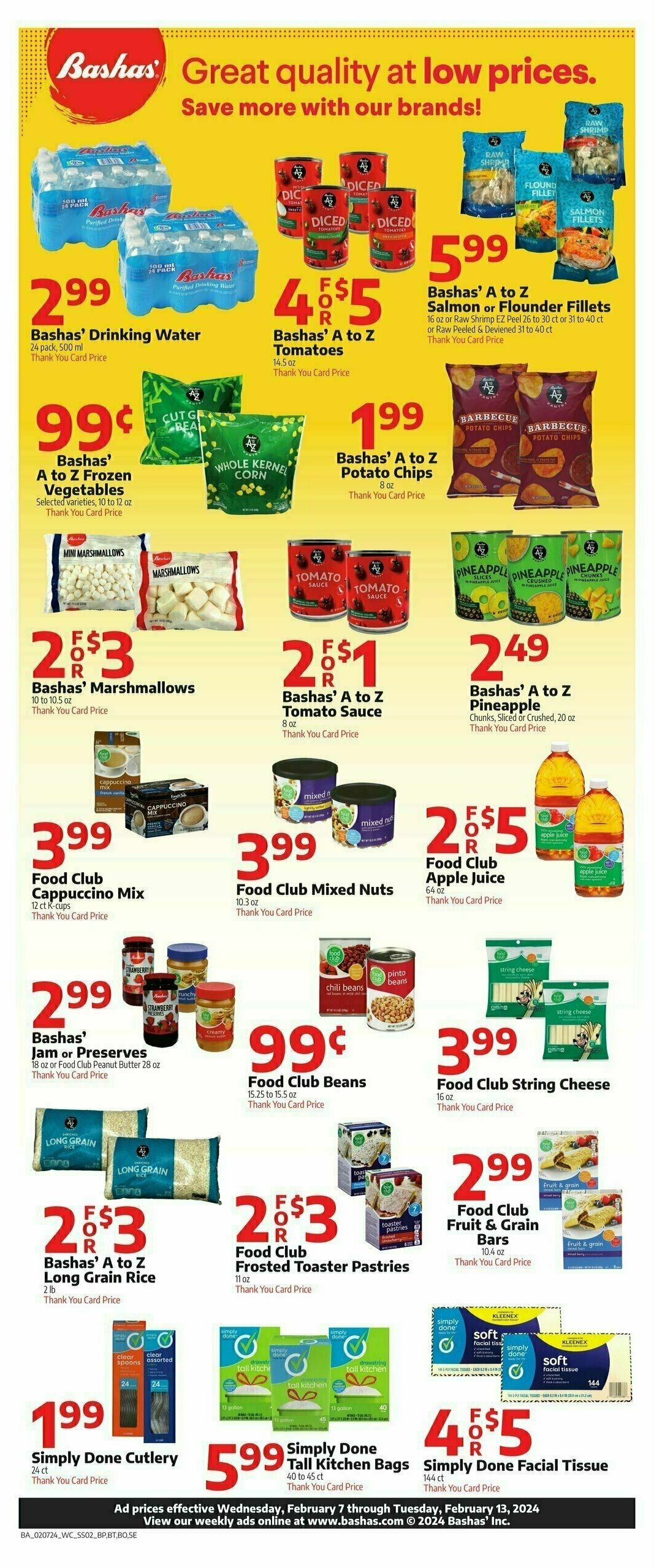 Bashas Weekly Ad from February 7