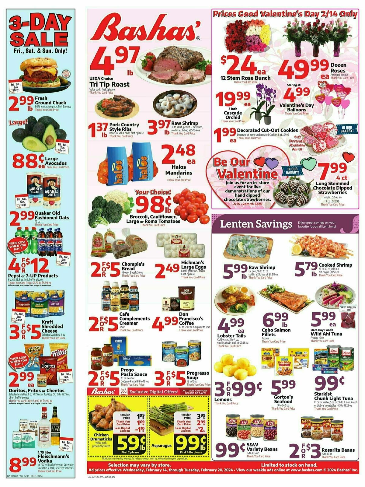 Bashas Weekly Ad from February 14