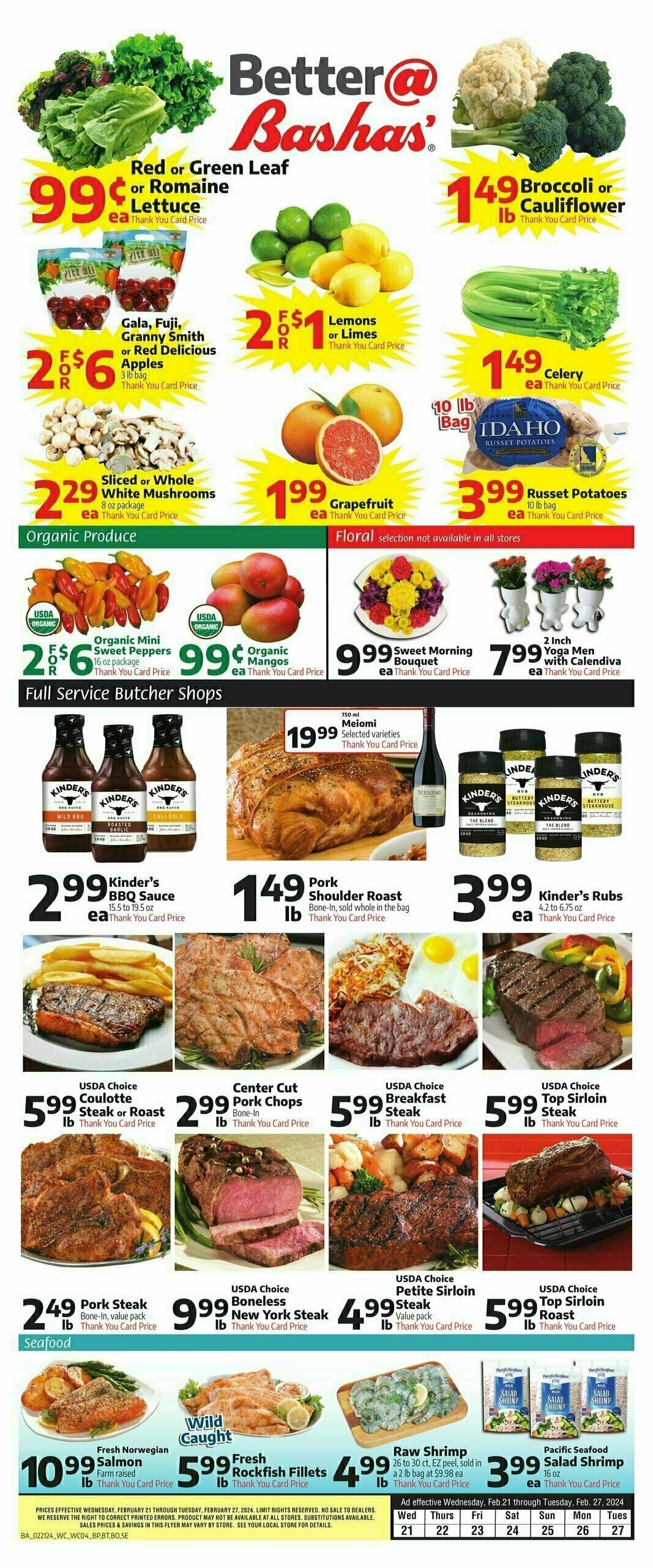 Bashas Weekly Ad from February 21