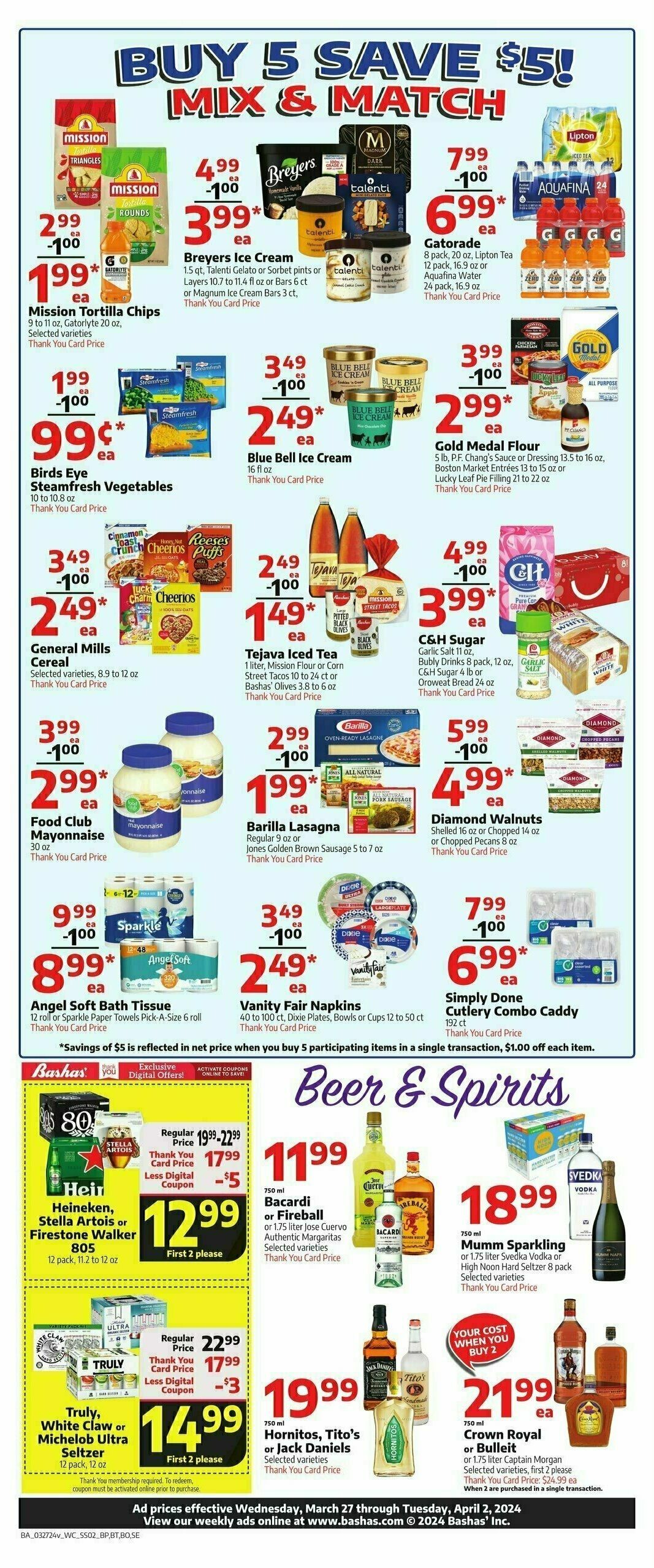 Bashas Weekly Ad from March 27