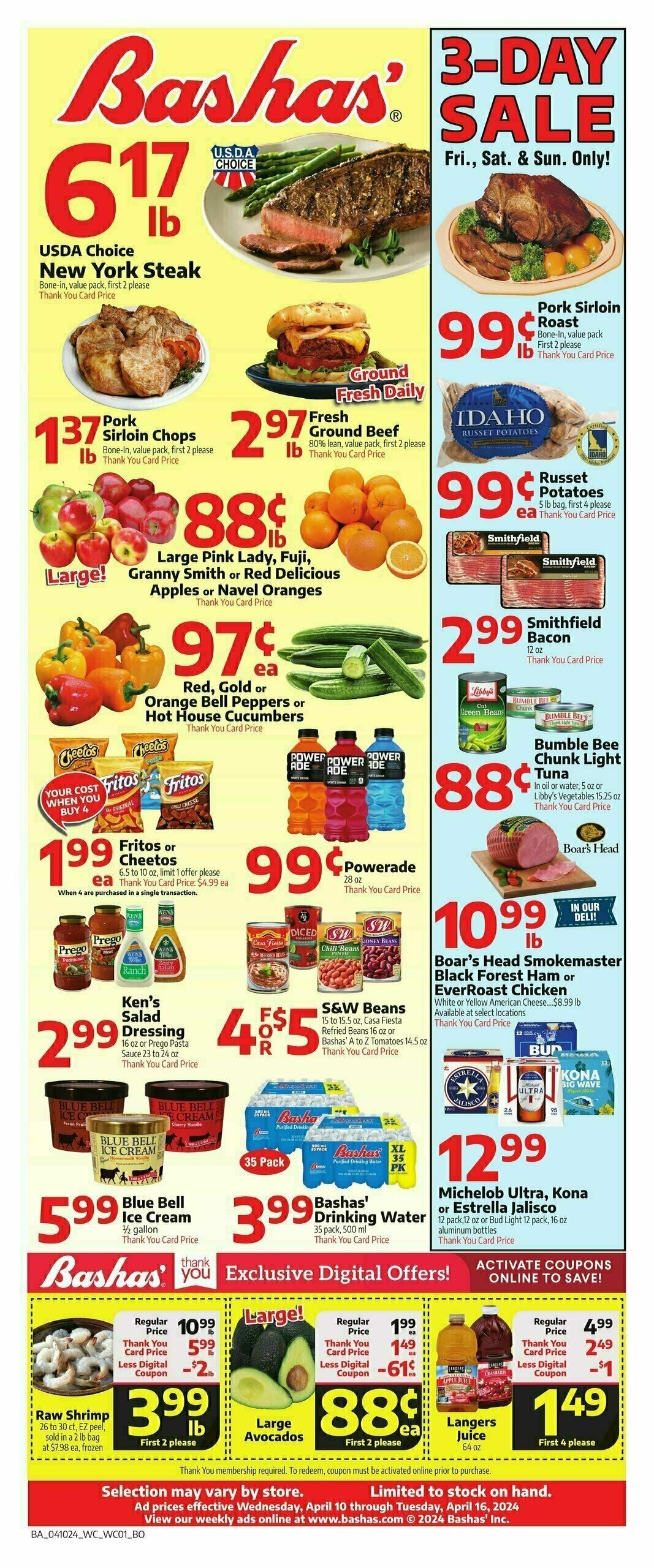 Bashas Weekly Ad from April 10