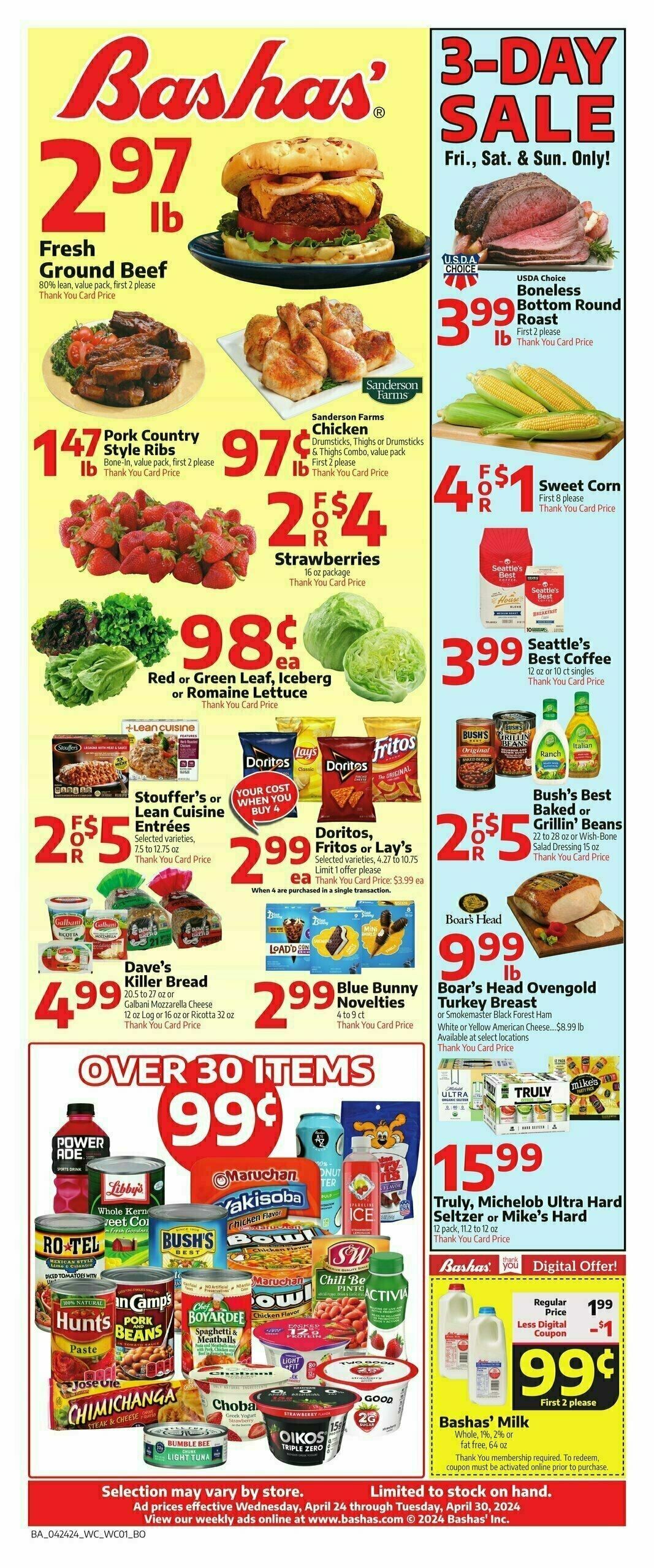 Bashas Weekly Ad from April 24