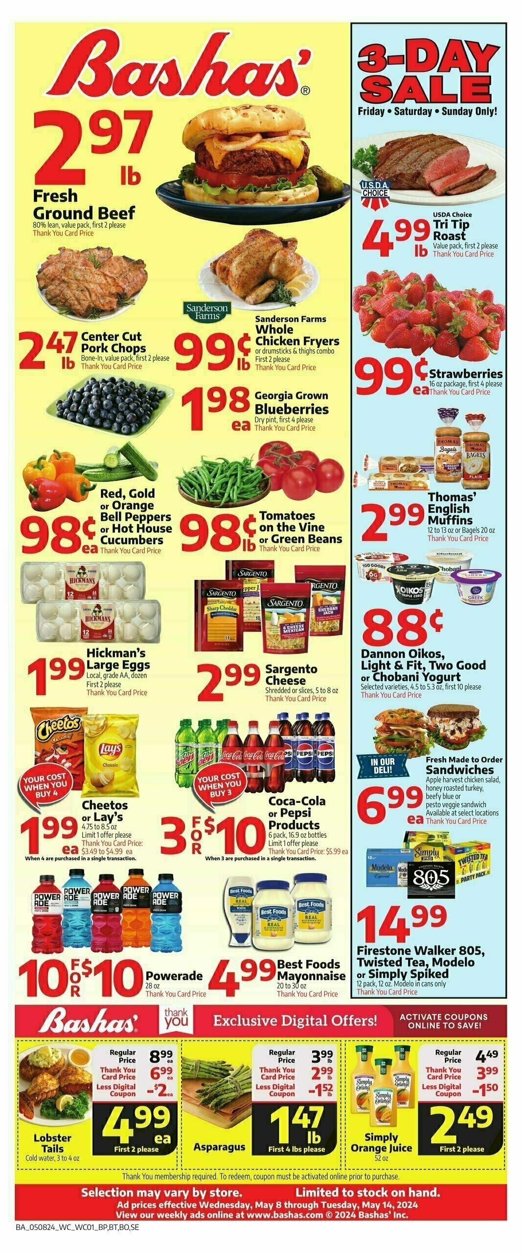 Bashas Weekly Ad from May 8