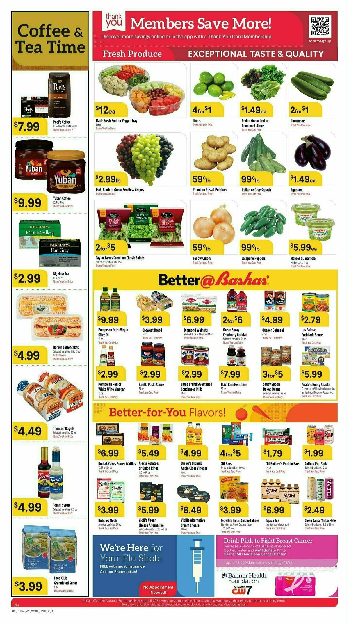 Bashas Weekly Ad from October 30