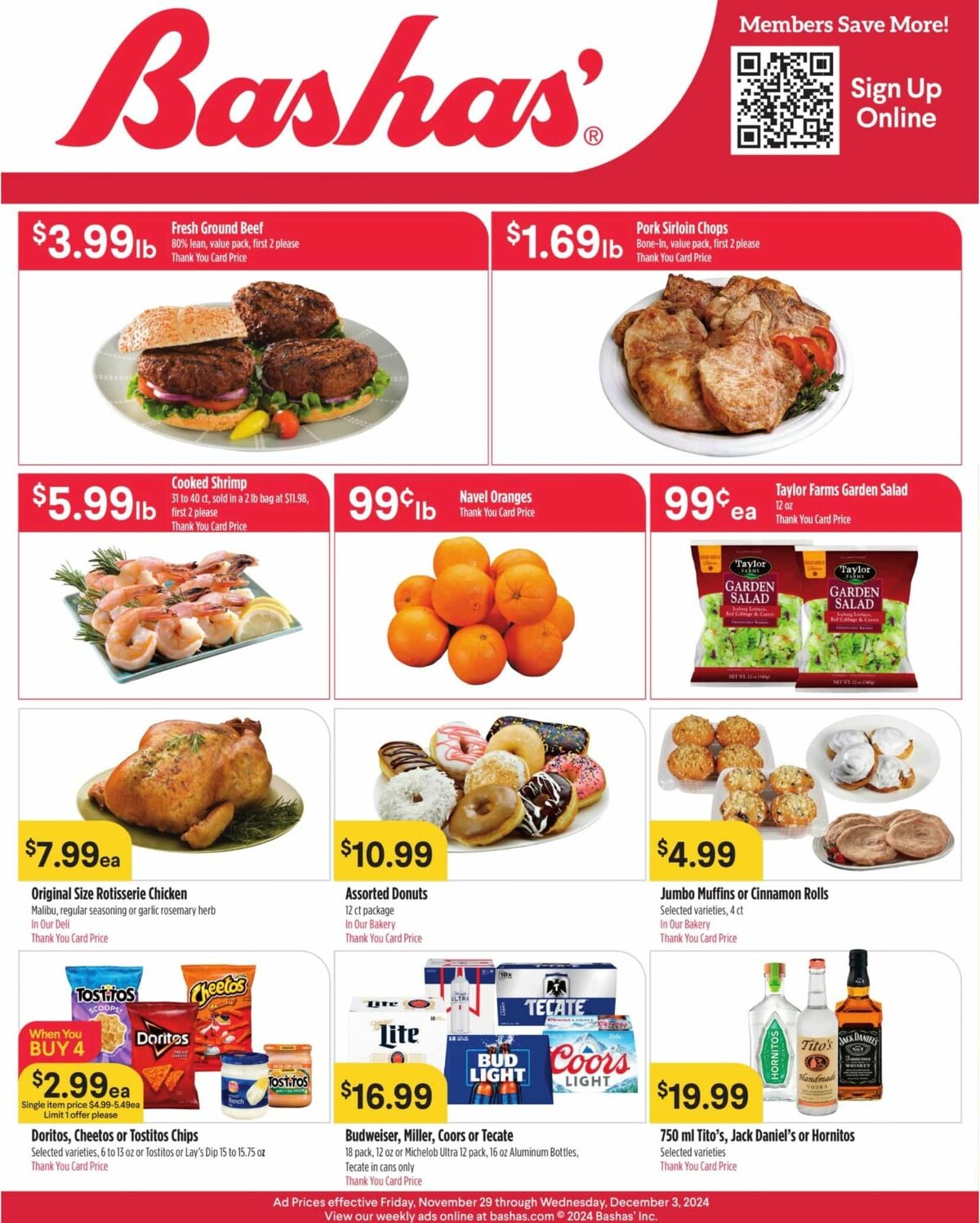Bashas Weekly Ad from November 29