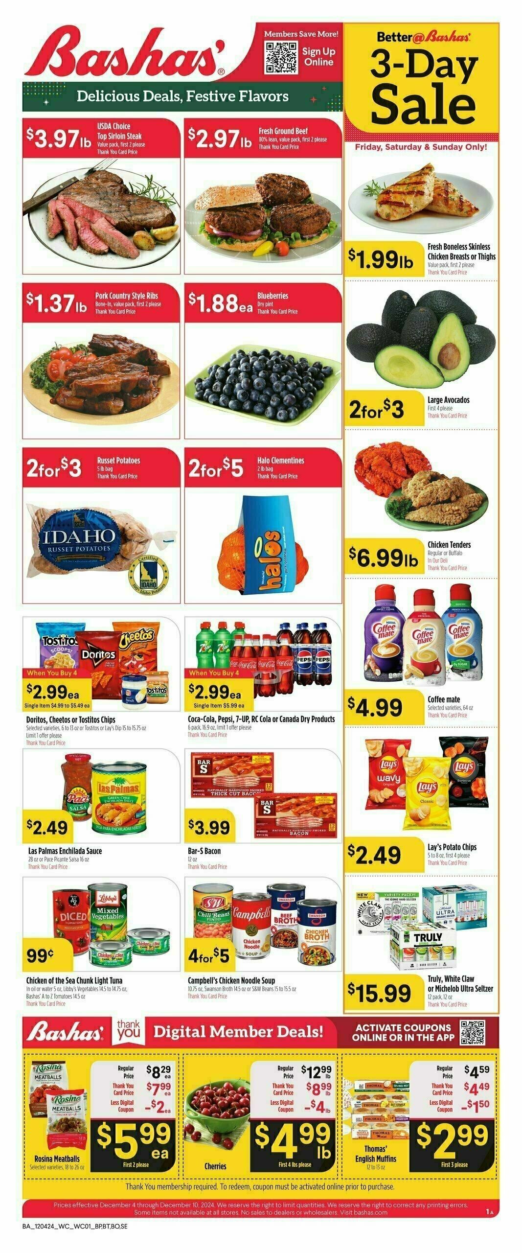 Bashas Weekly Ad from December 4