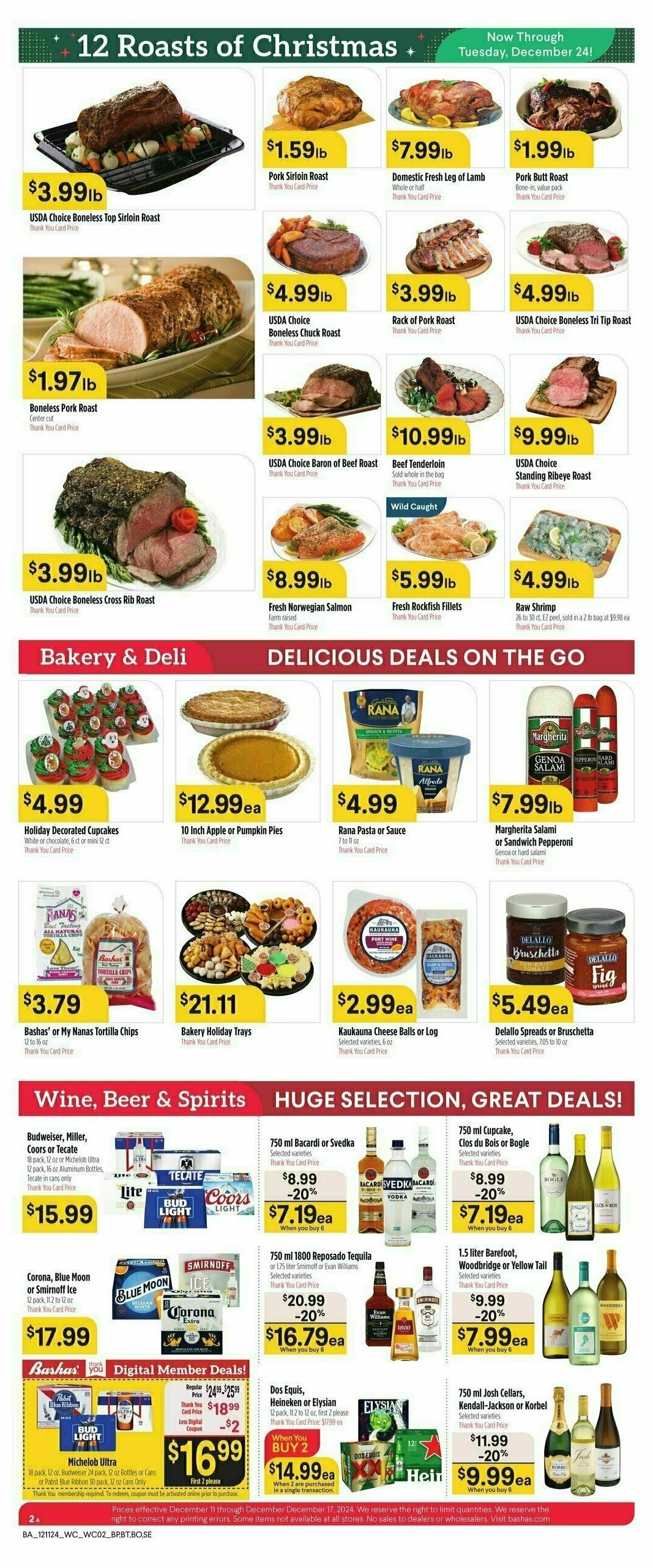 Bashas Weekly Ad from December 11