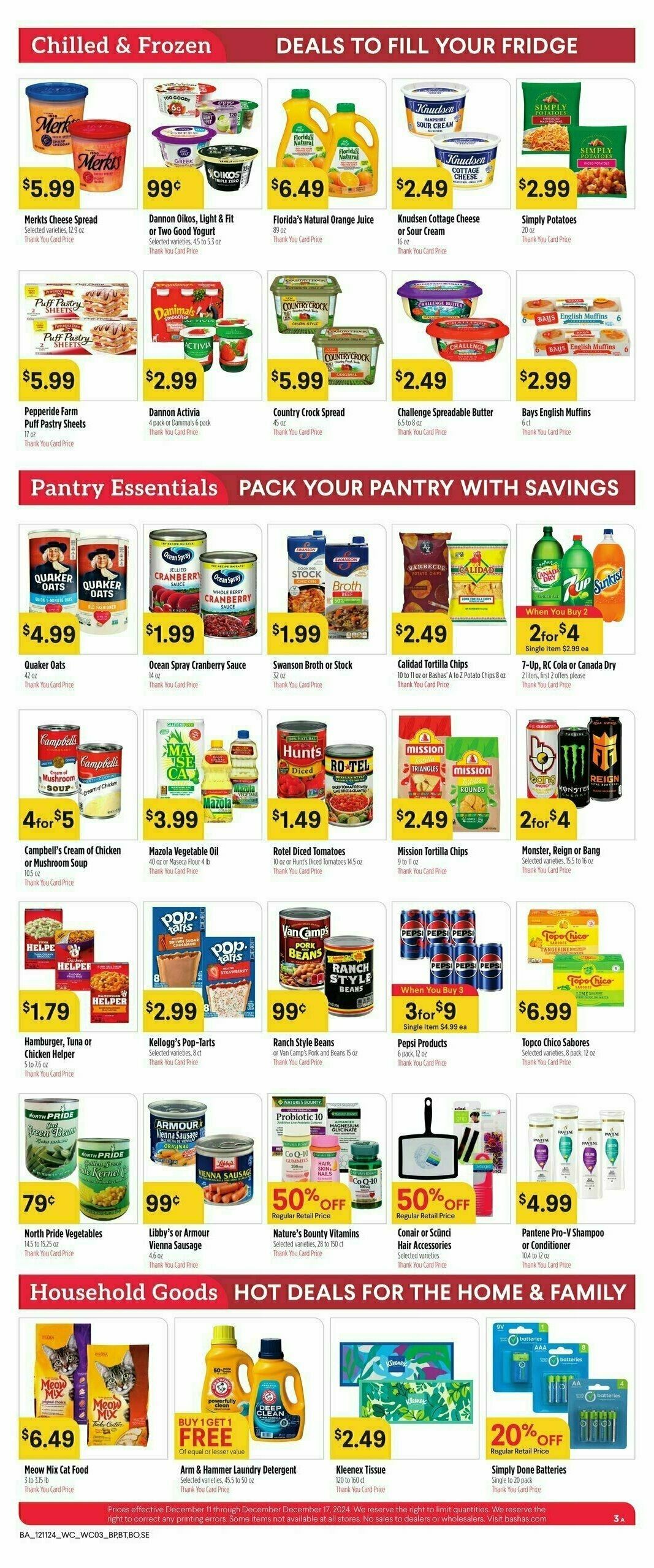 Bashas Weekly Ad from December 11