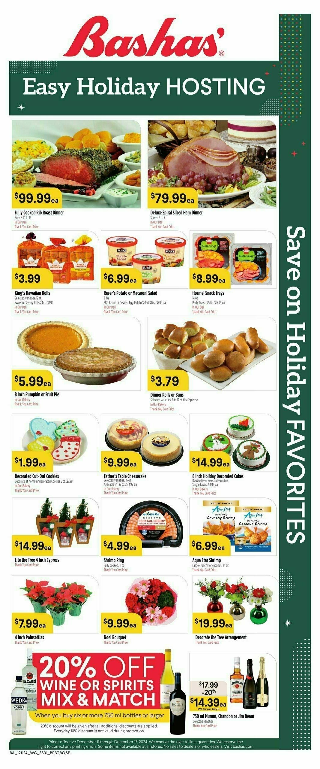 Bashas Weekly Ad from December 11