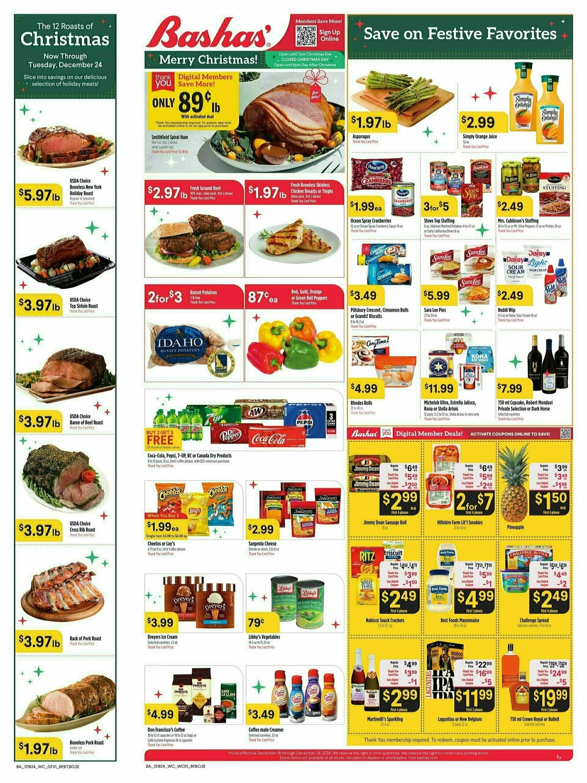 Bashas Weekly Ad from December 18