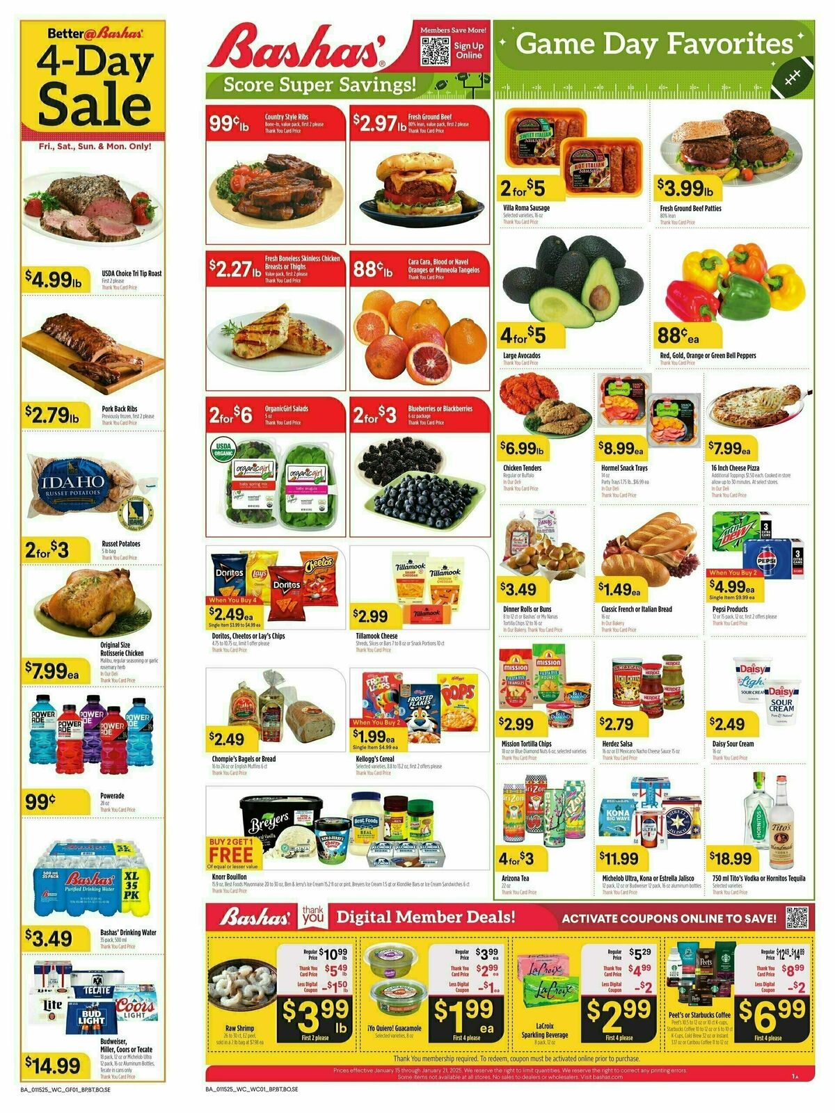 Bashas Weekly Ad from January 15