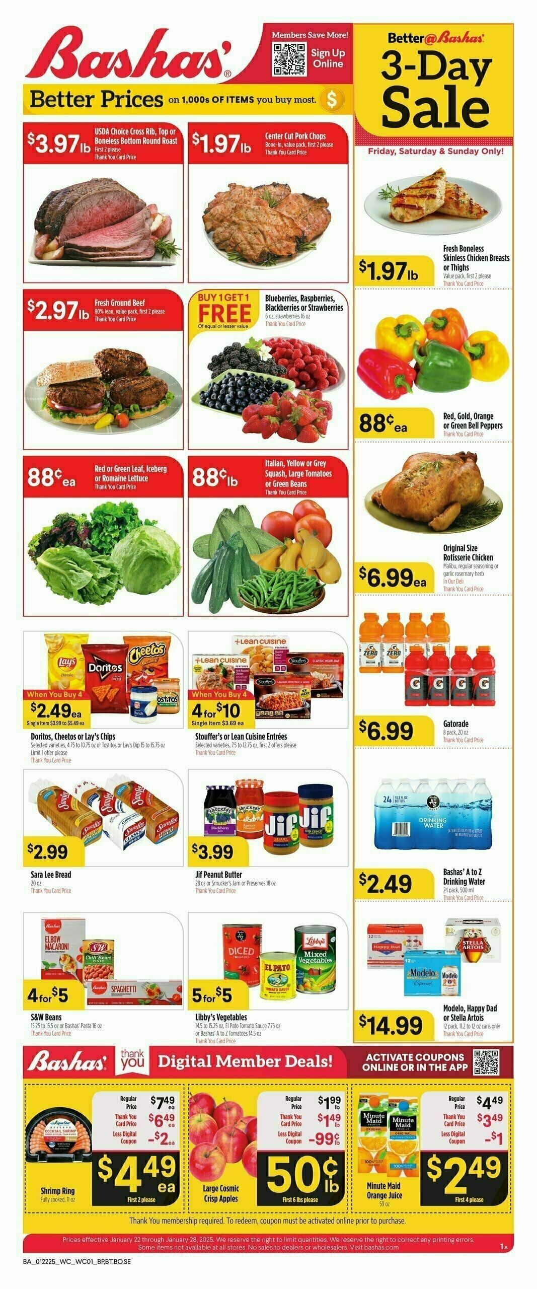 Bashas Weekly Ad from January 22