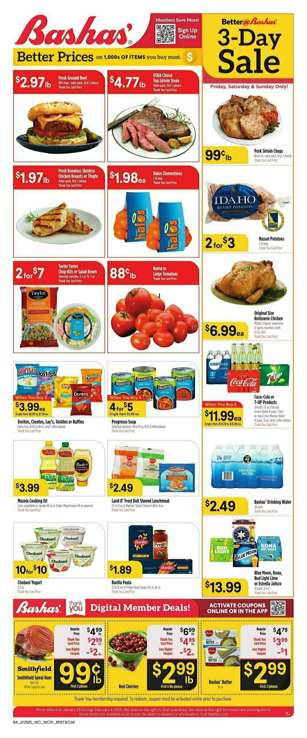 Bashas Weekly Ad from January 29
