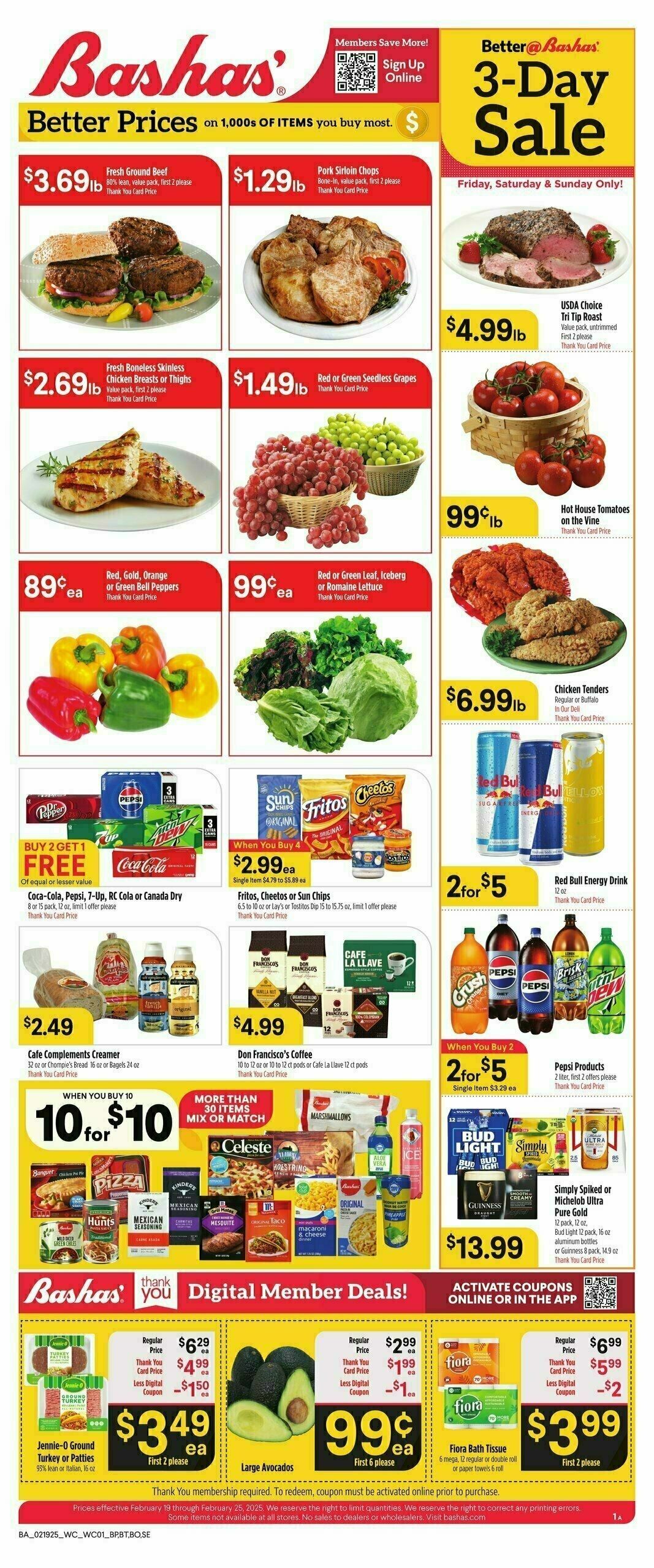 Bashas Weekly Ad from February 19