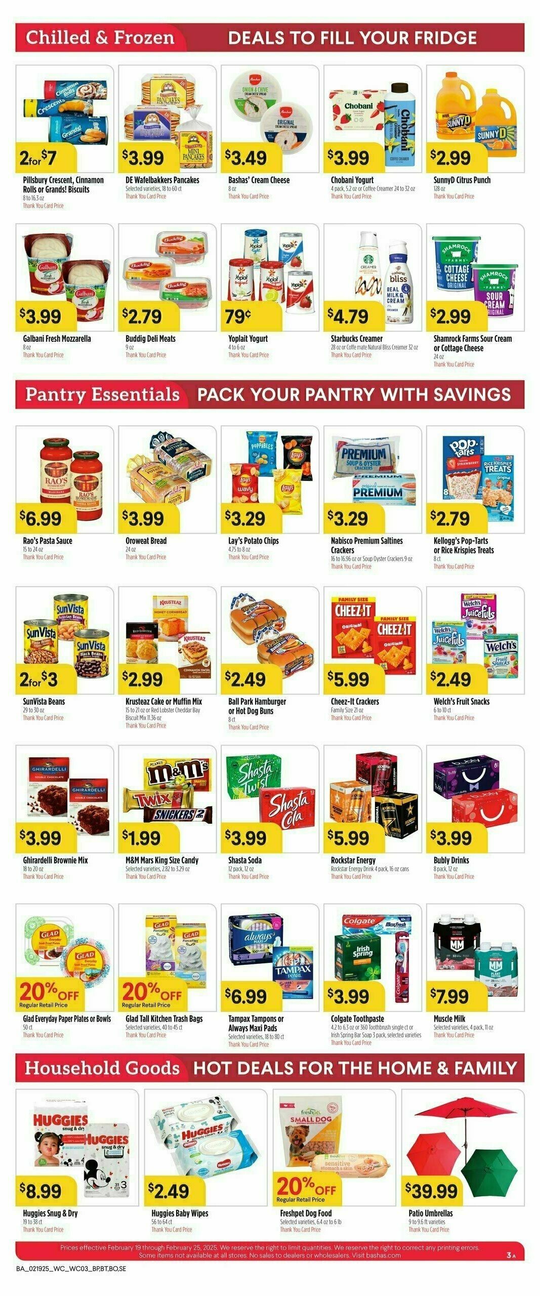 Bashas Weekly Ad from February 19