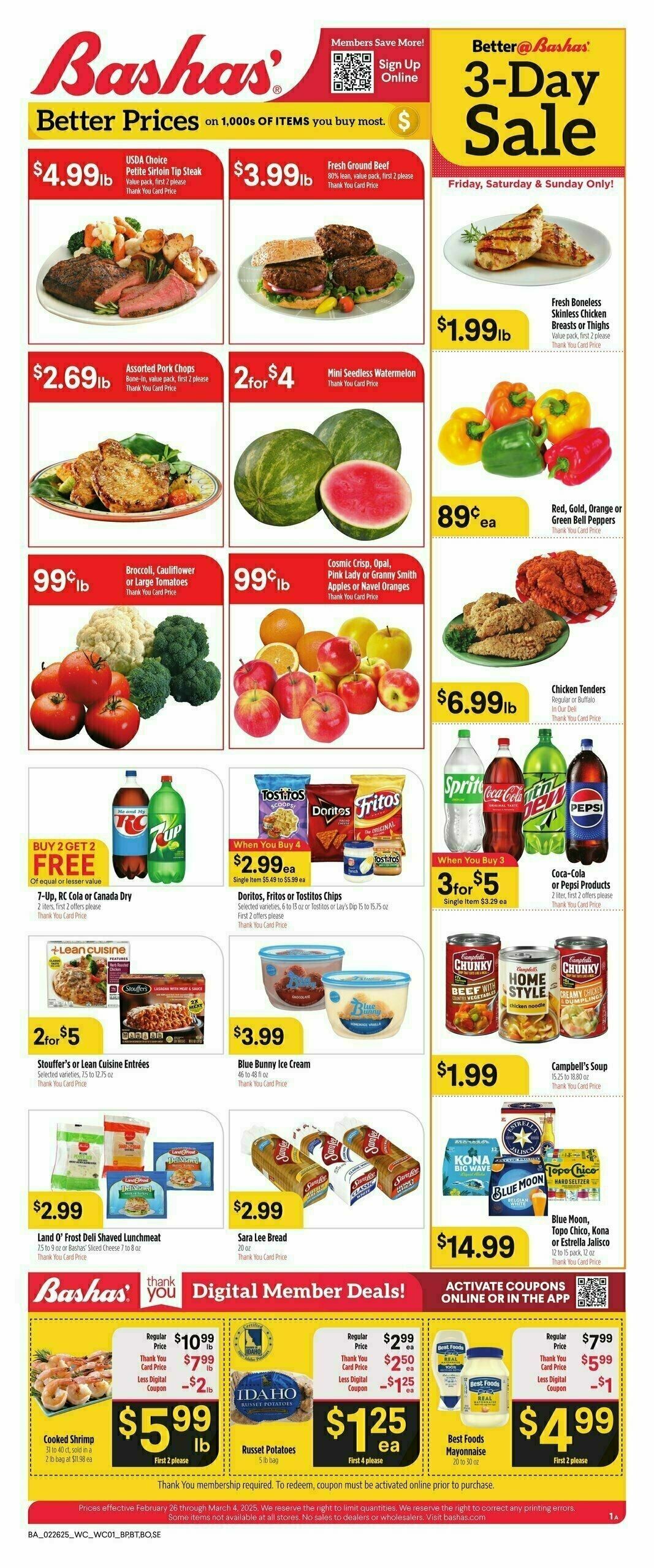 Bashas Weekly Ad from February 26