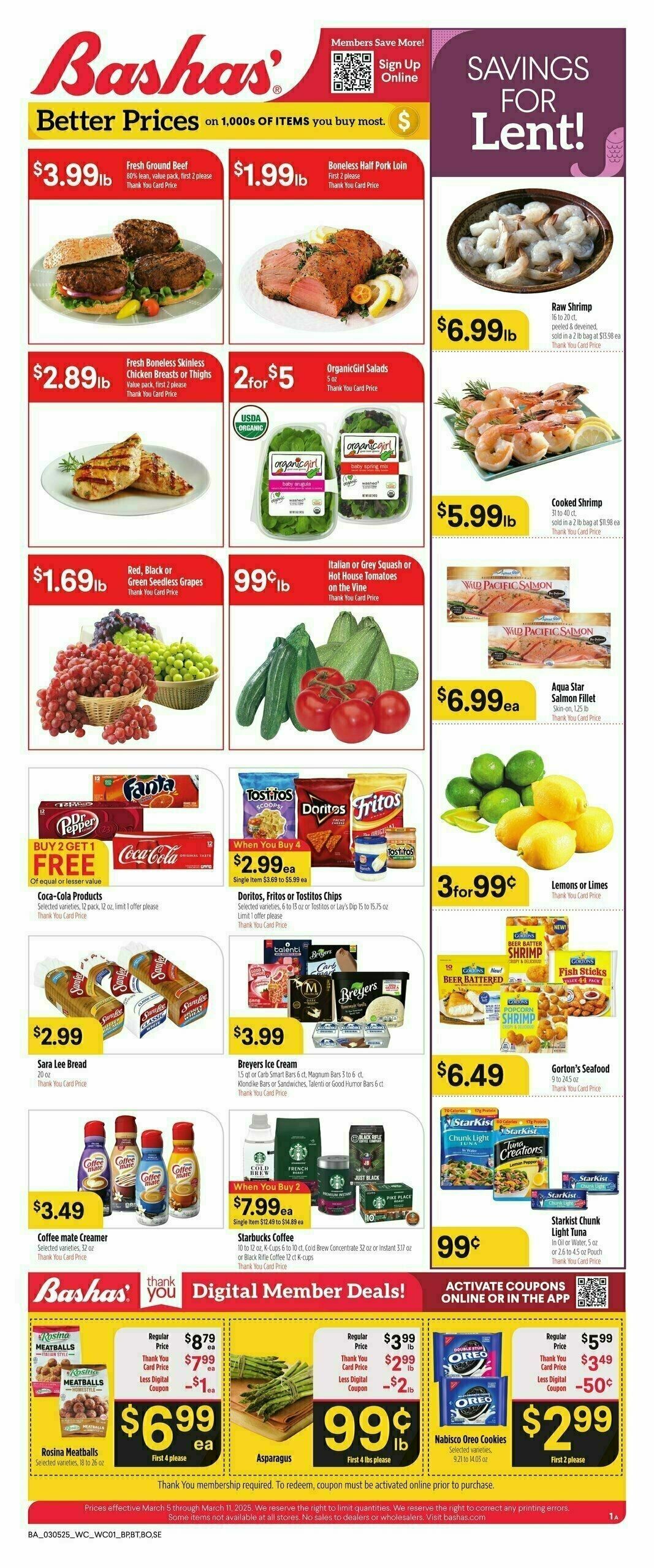 Bashas Weekly Ad from March 5