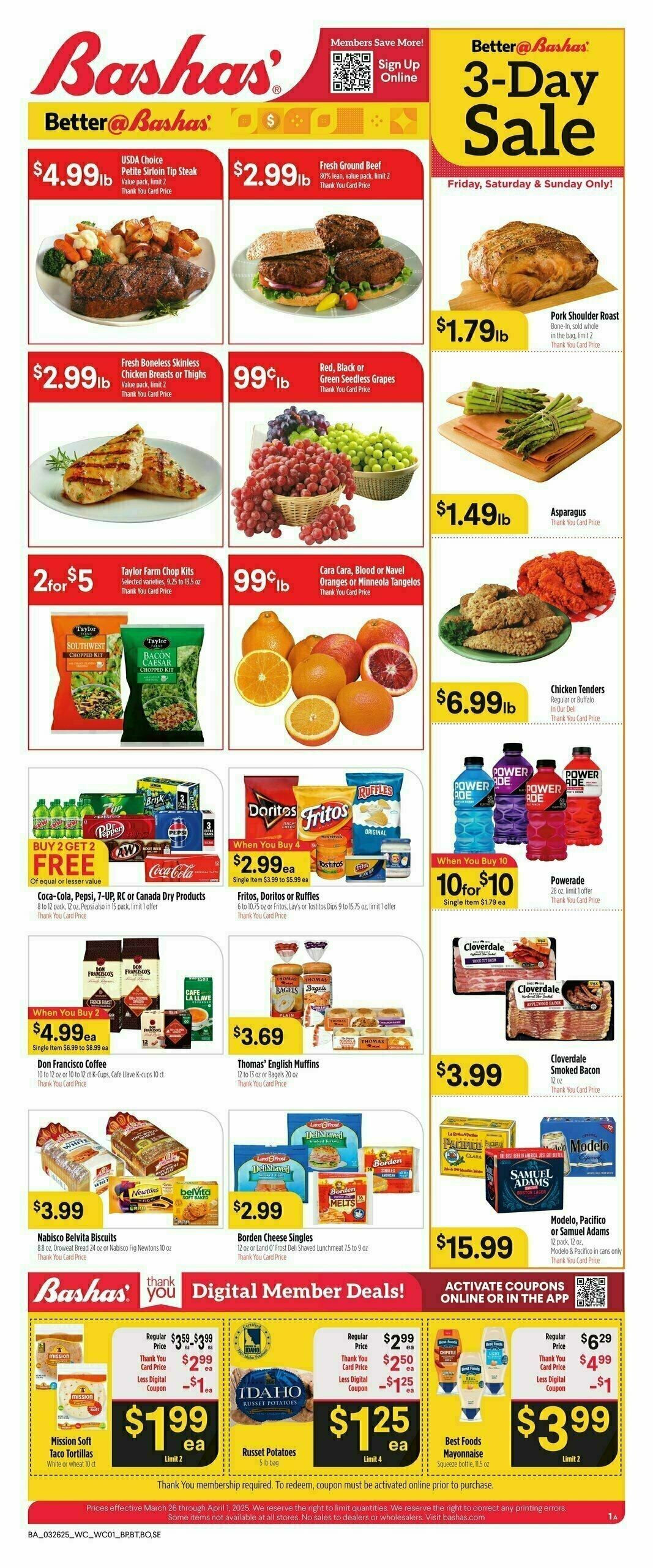 Bashas Weekly Ad from March 26