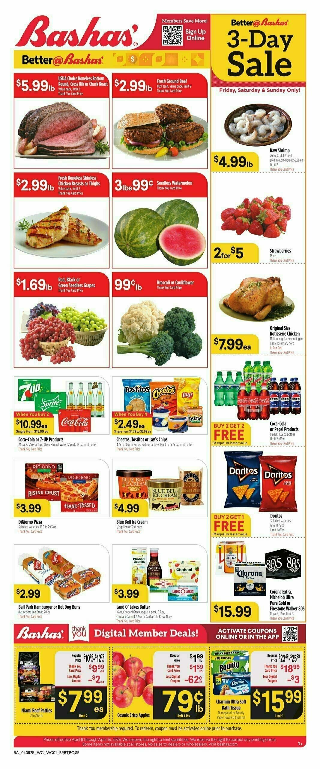 Bashas Weekly Ad from April 9