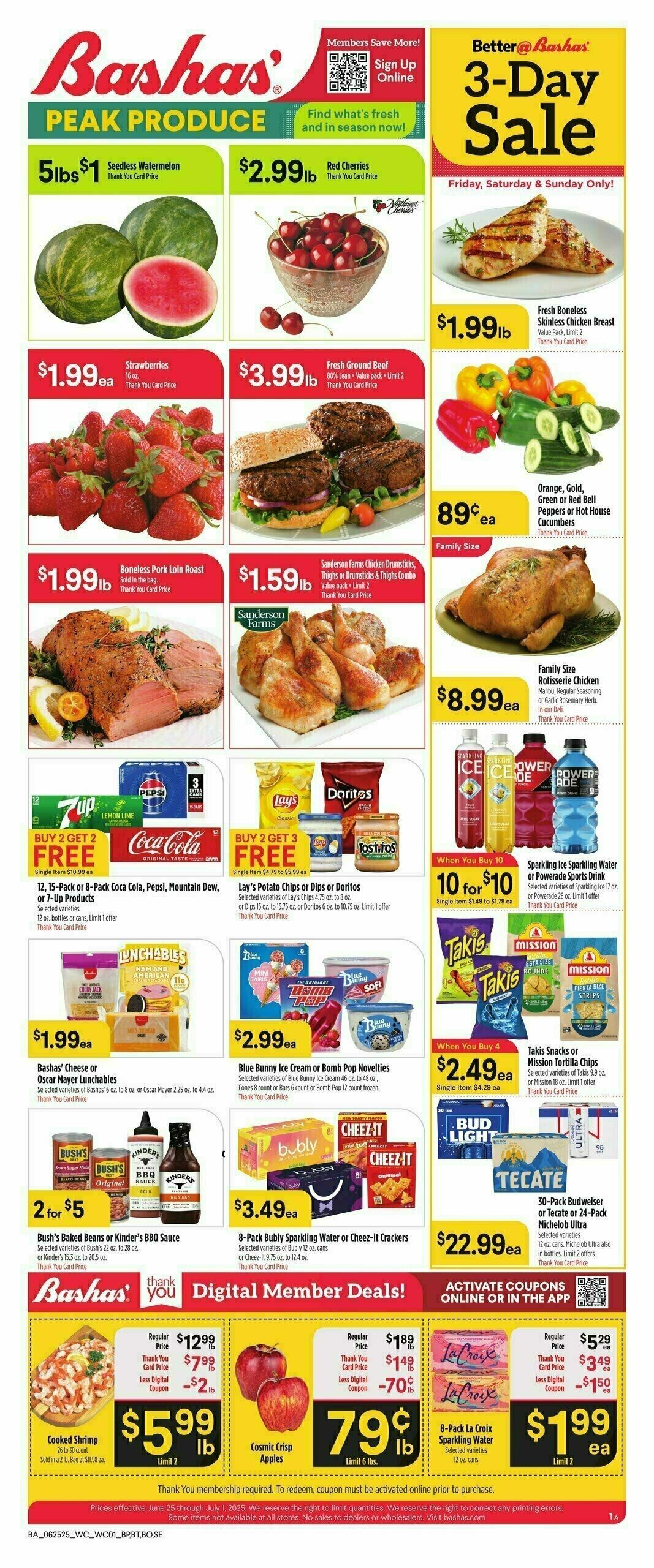 Bashas Weekly Ad from June 25
