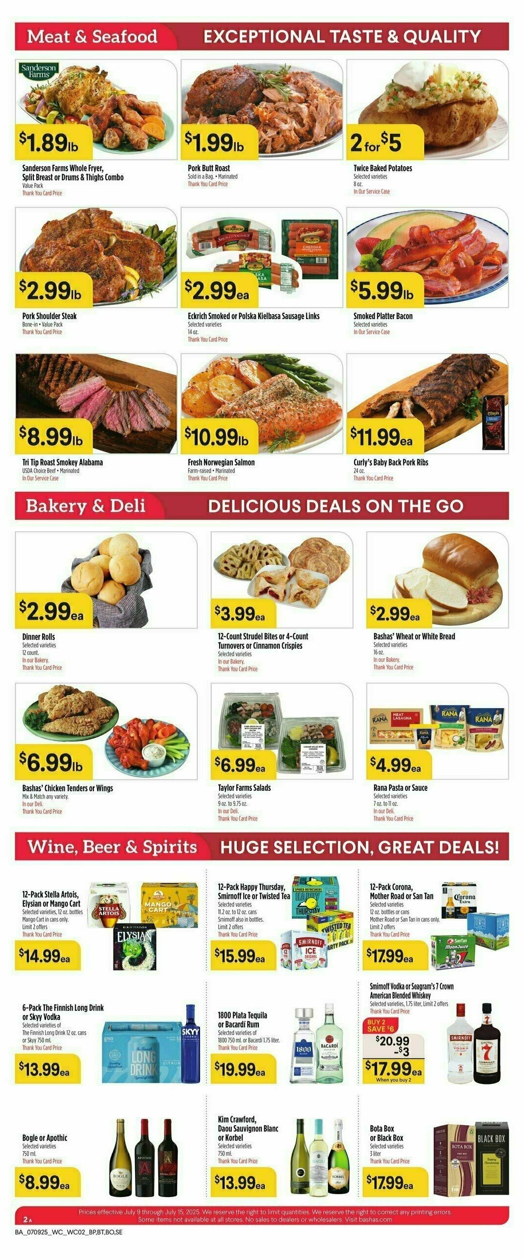 Bashas Weekly Ad from July 9