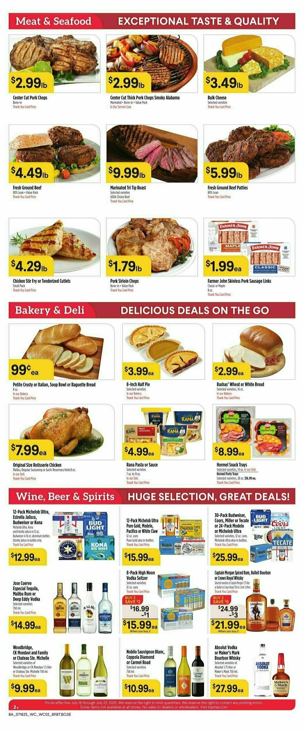 Bashas Weekly Ad from July 16