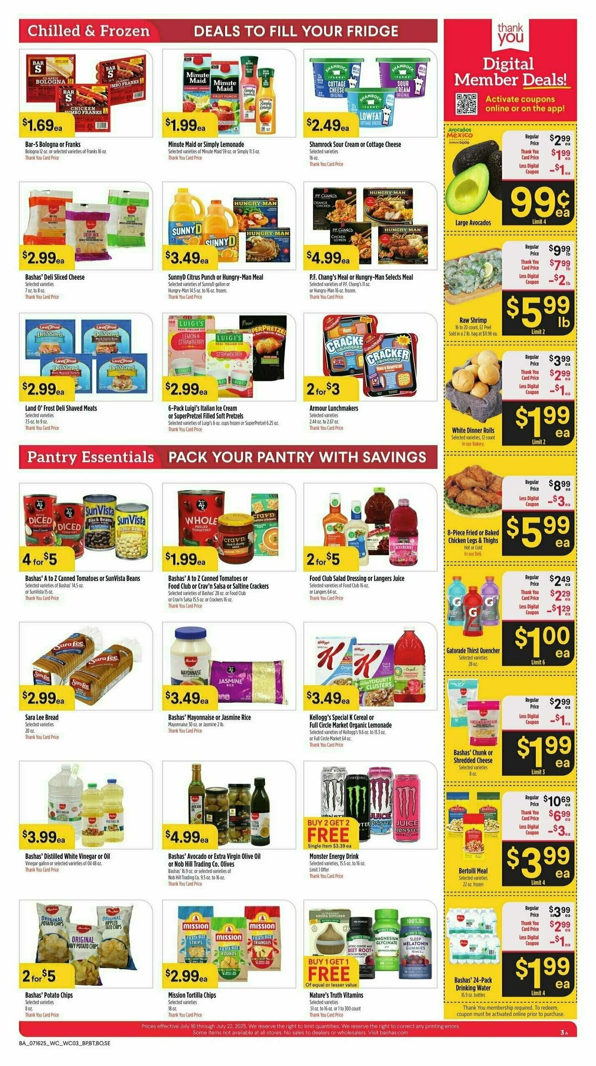 Bashas Weekly Ad from July 16