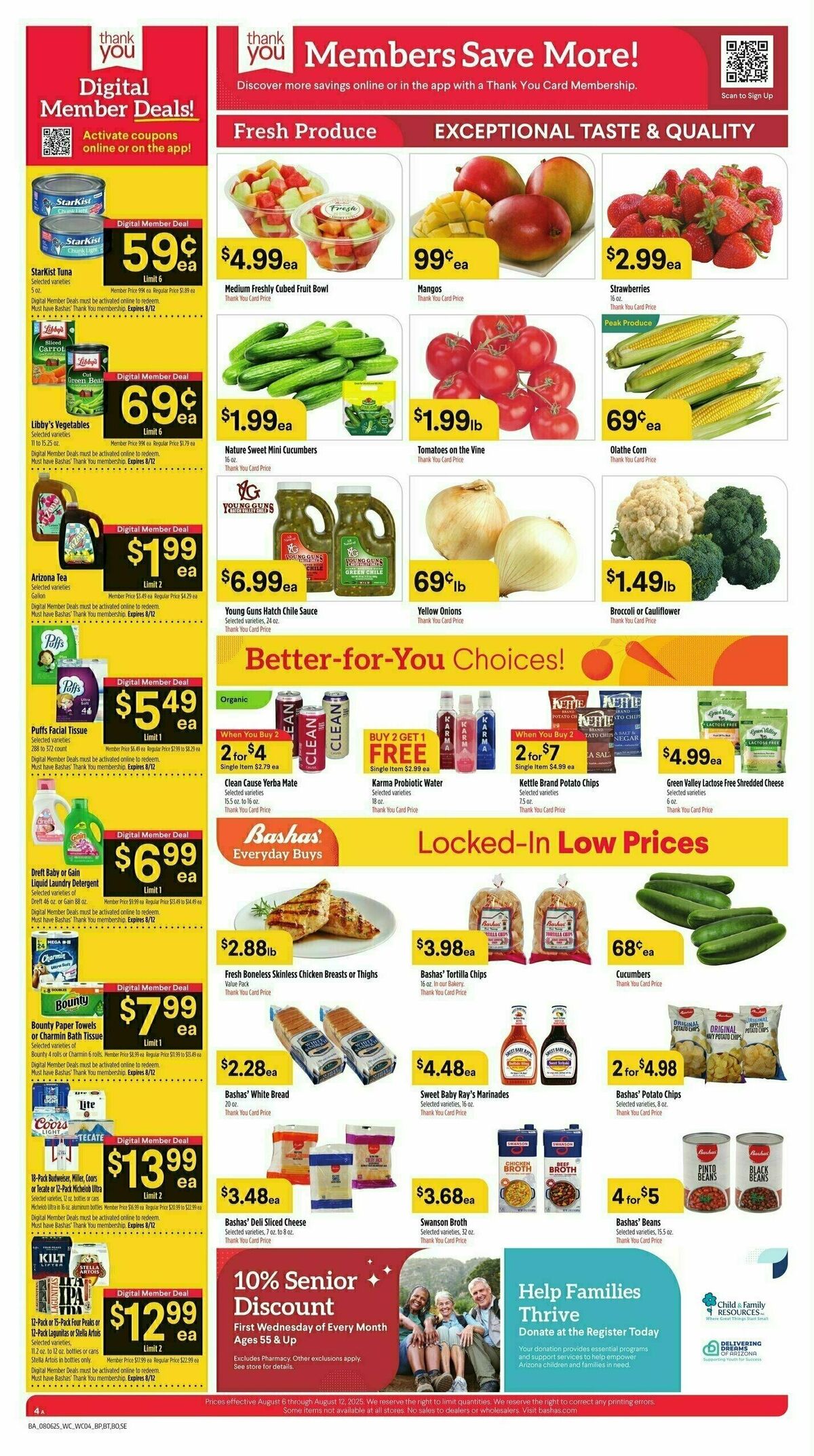 Bashas Weekly Ad from August 6