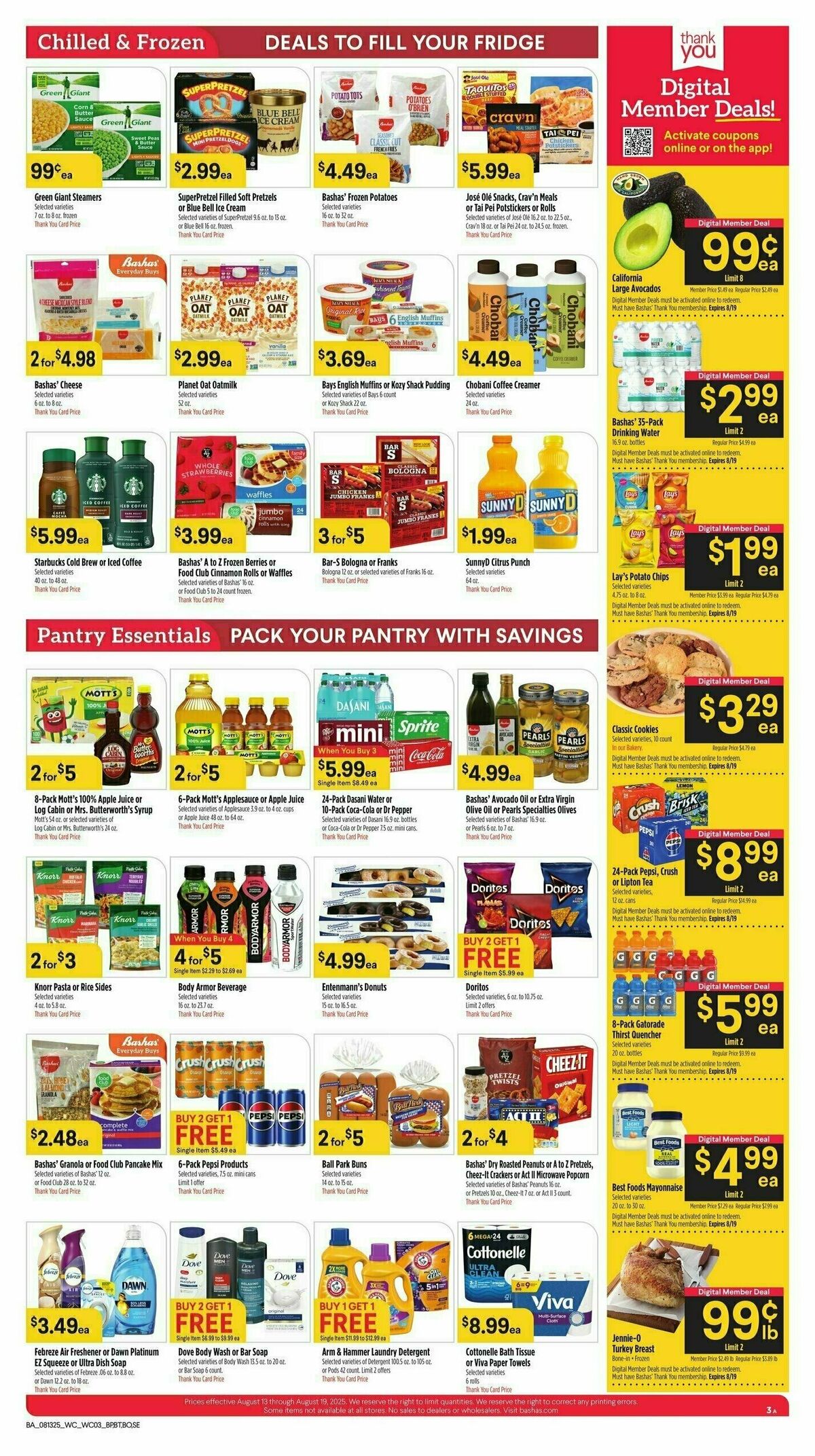 Bashas Weekly Ad from August 13