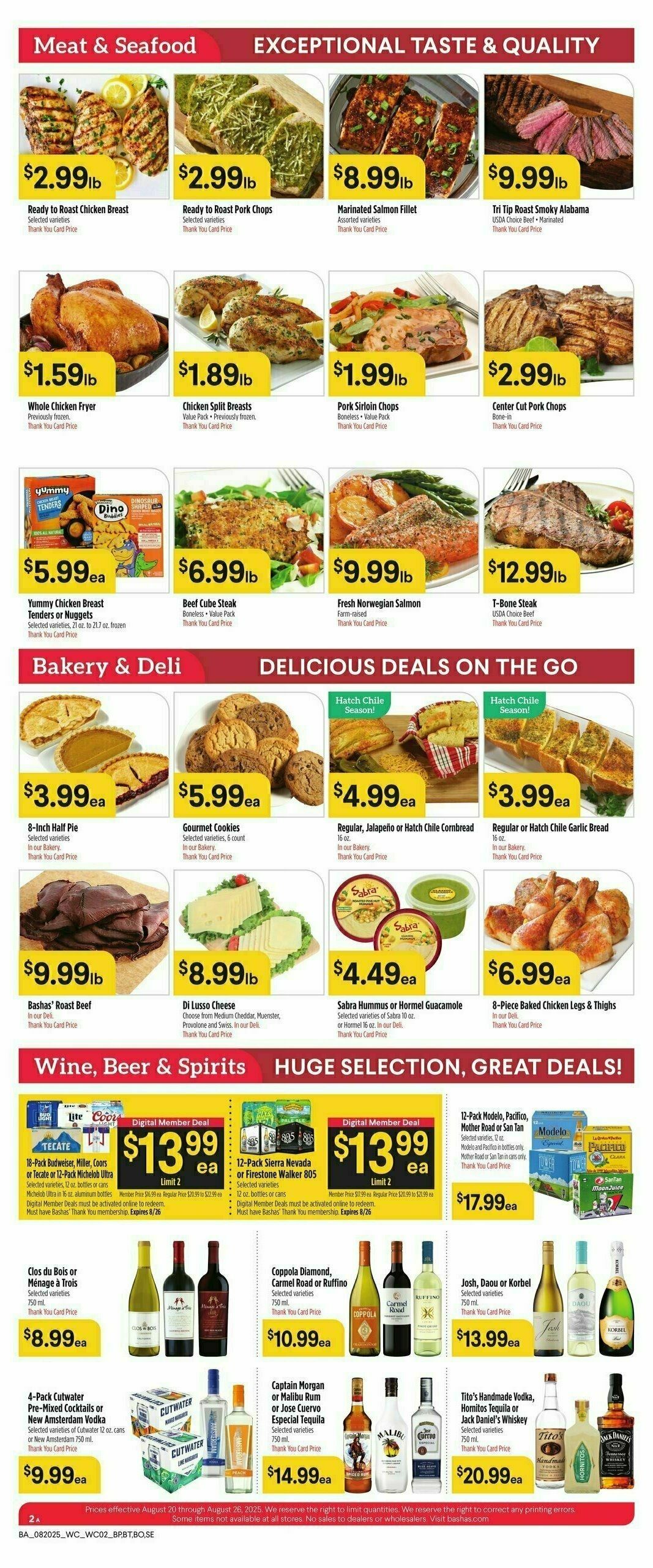 Bashas Weekly Ad from August 20