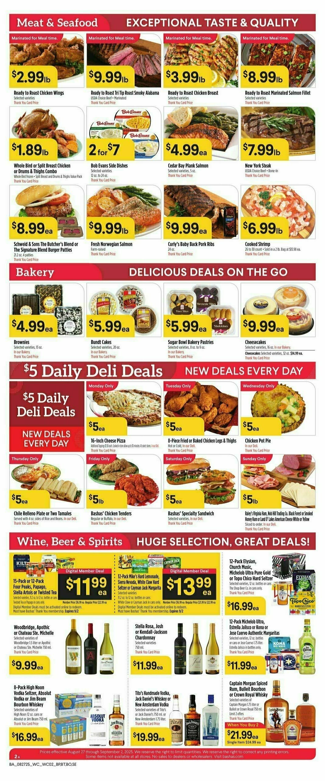 Bashas Weekly Ad from August 27