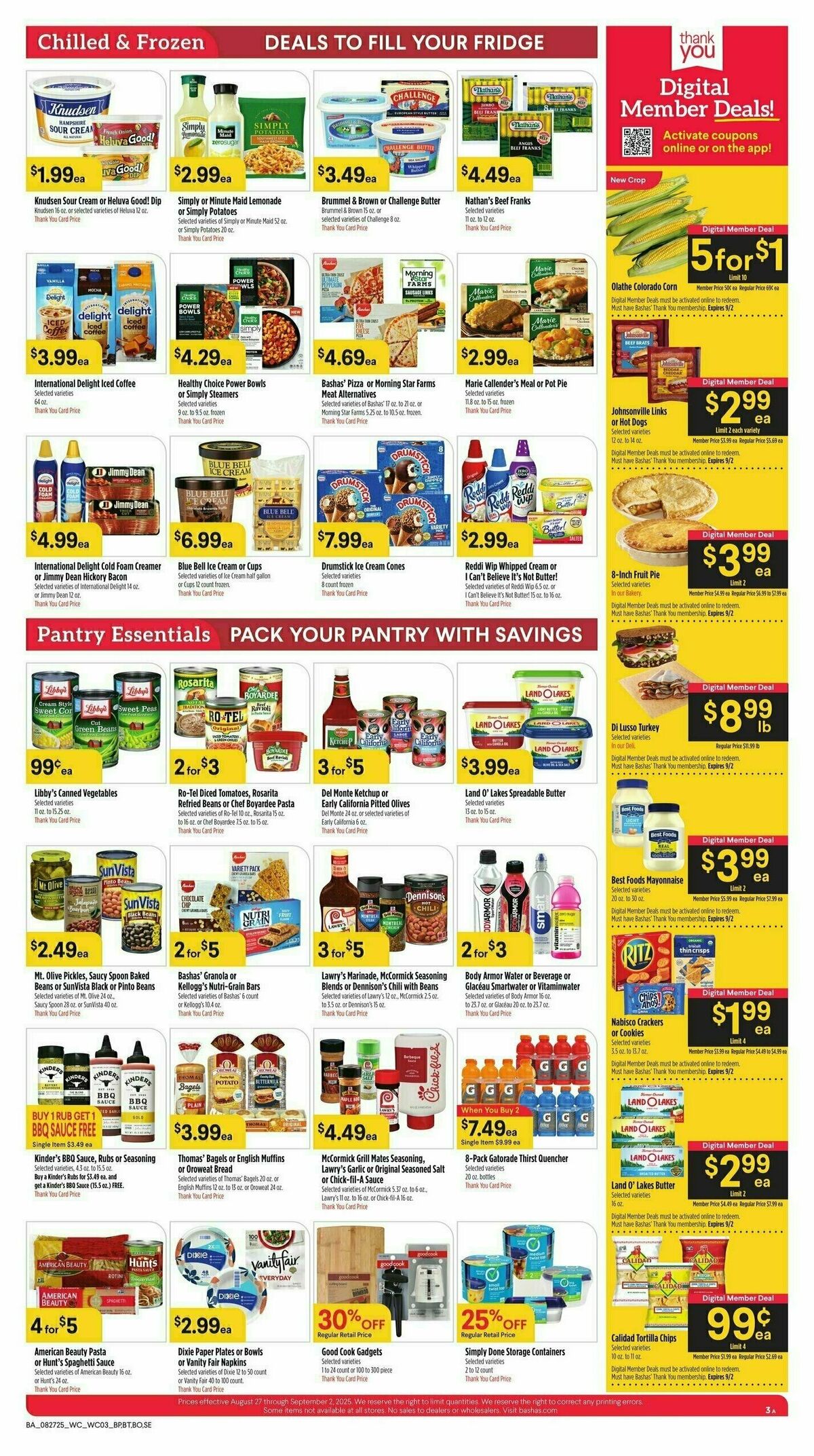 Bashas Weekly Ad from August 27
