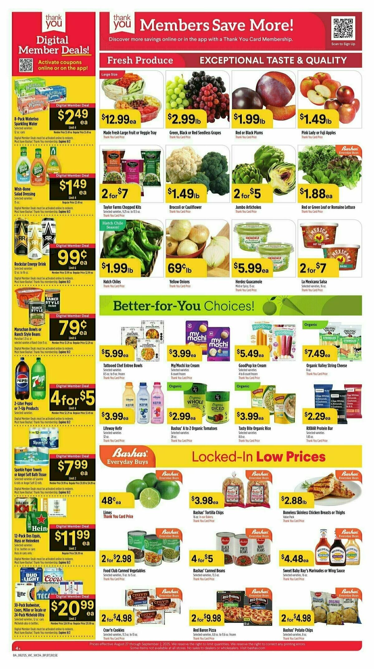 Bashas Weekly Ad from August 27