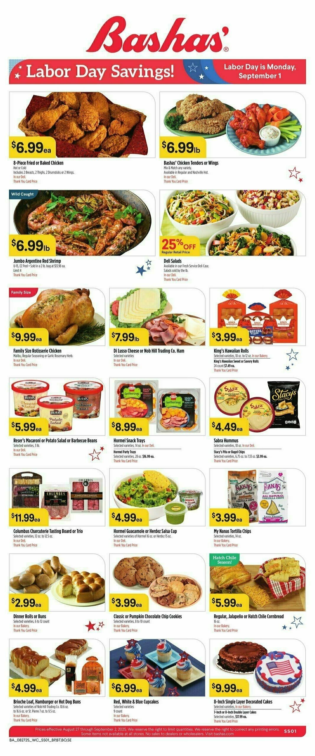 Bashas Weekly Ad from August 27
