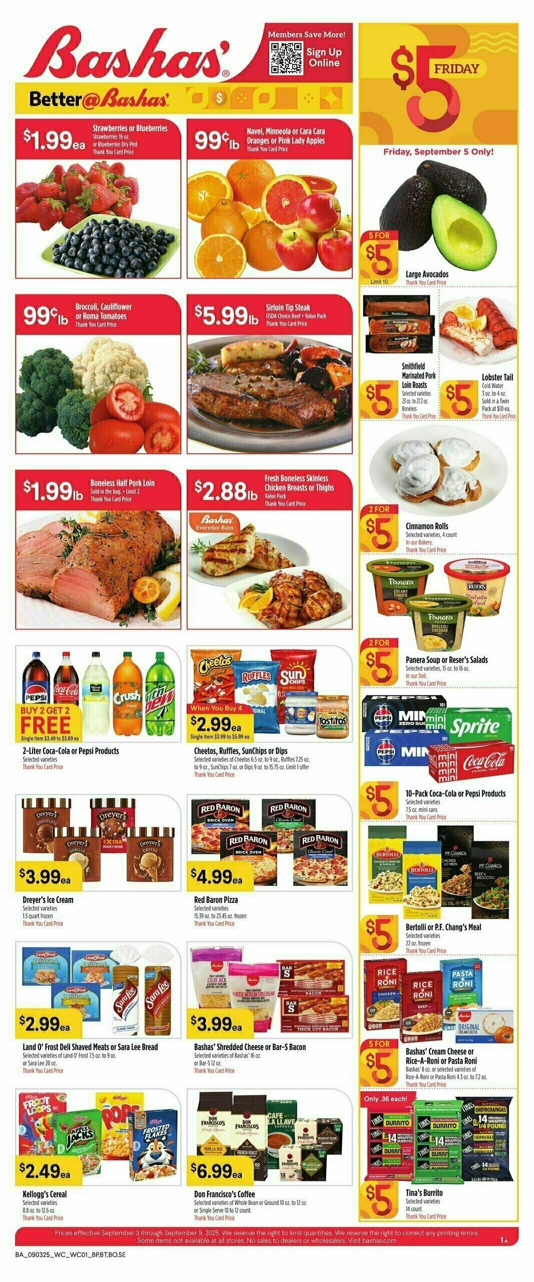 Bashas Weekly Ad from September 3