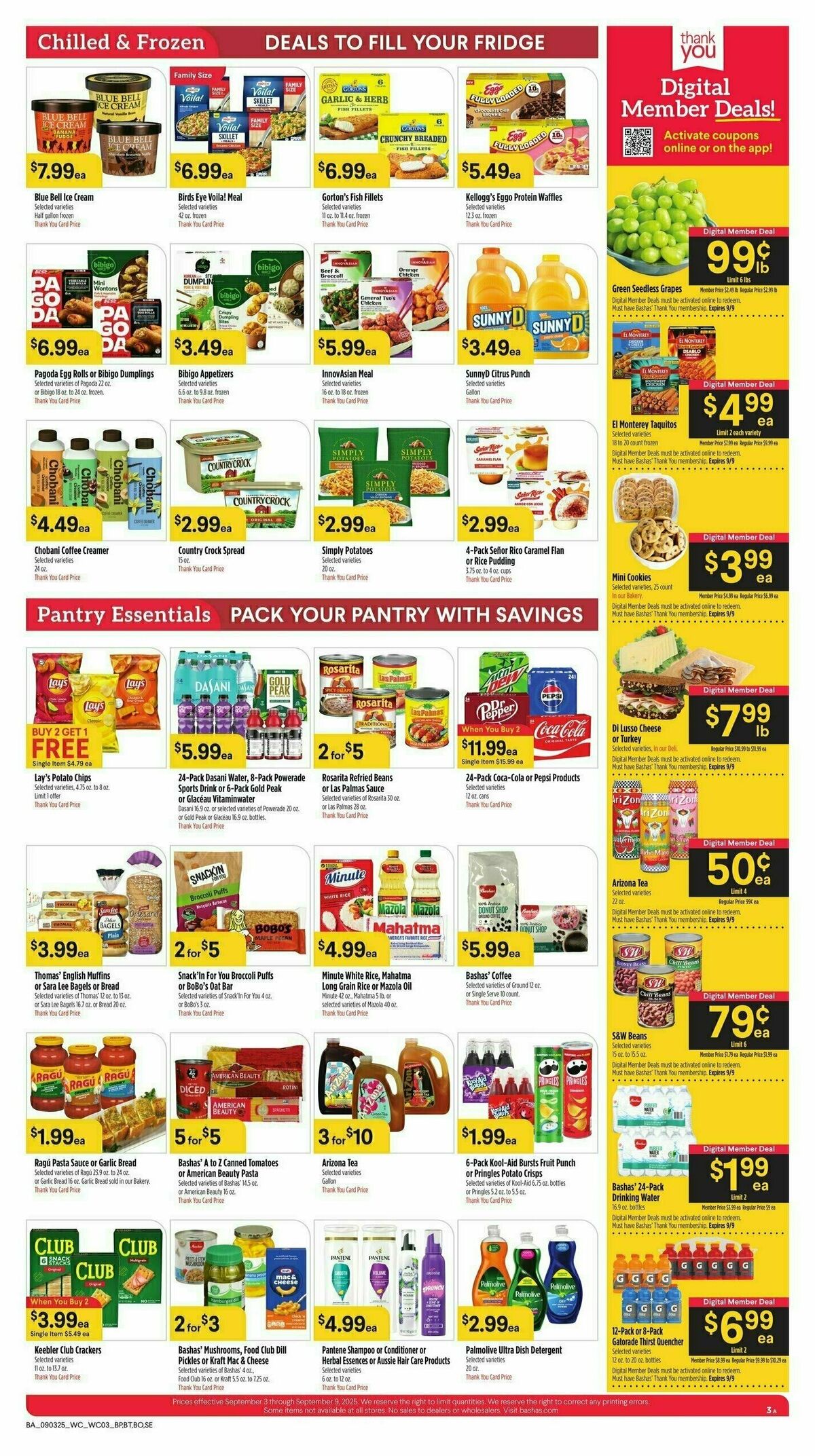 Bashas Weekly Ad from September 3