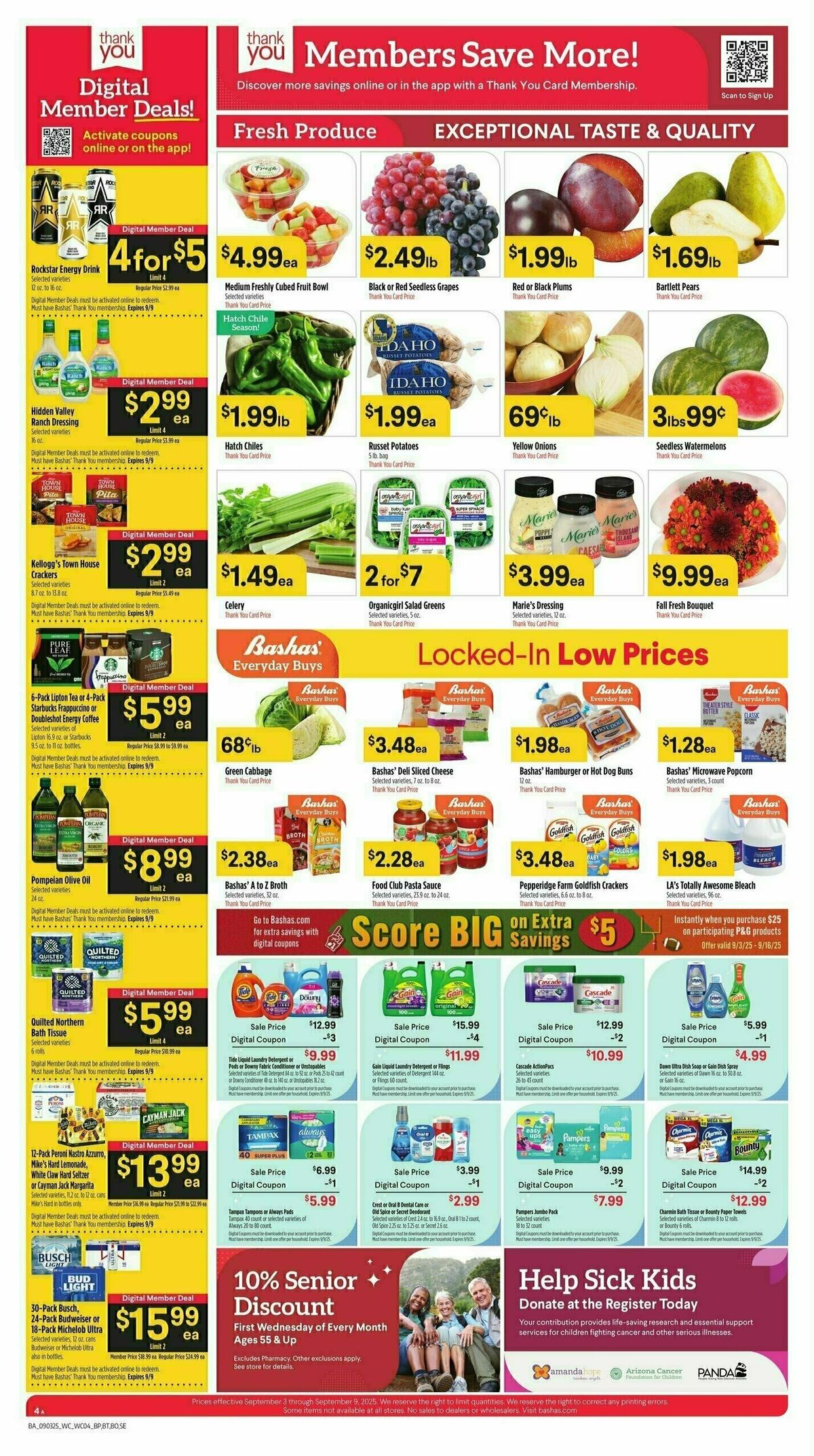Bashas Weekly Ad from September 3