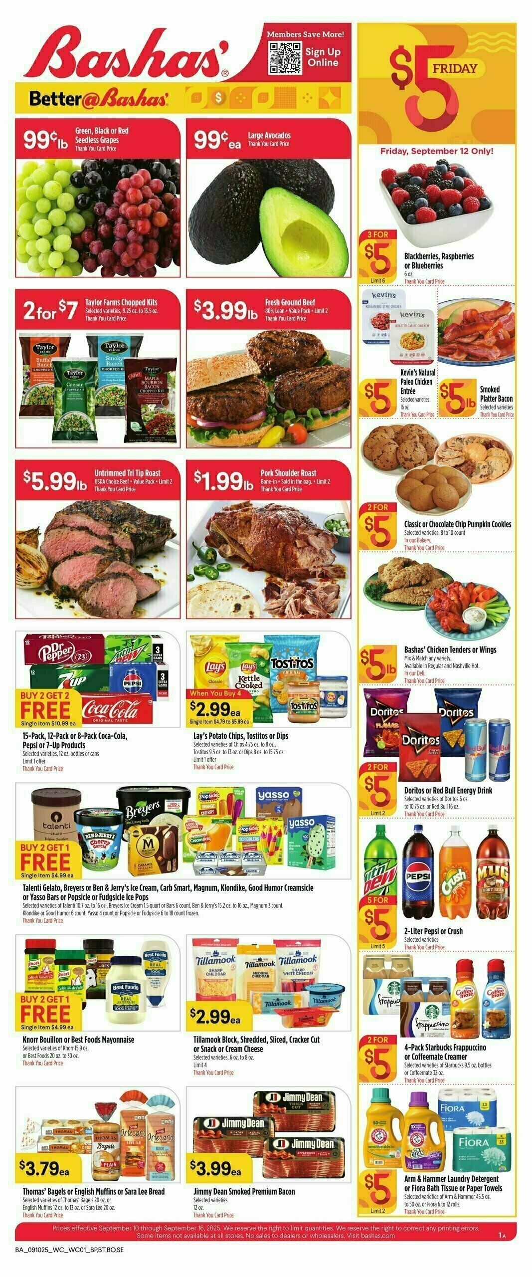 Bashas Weekly Ad from September 10