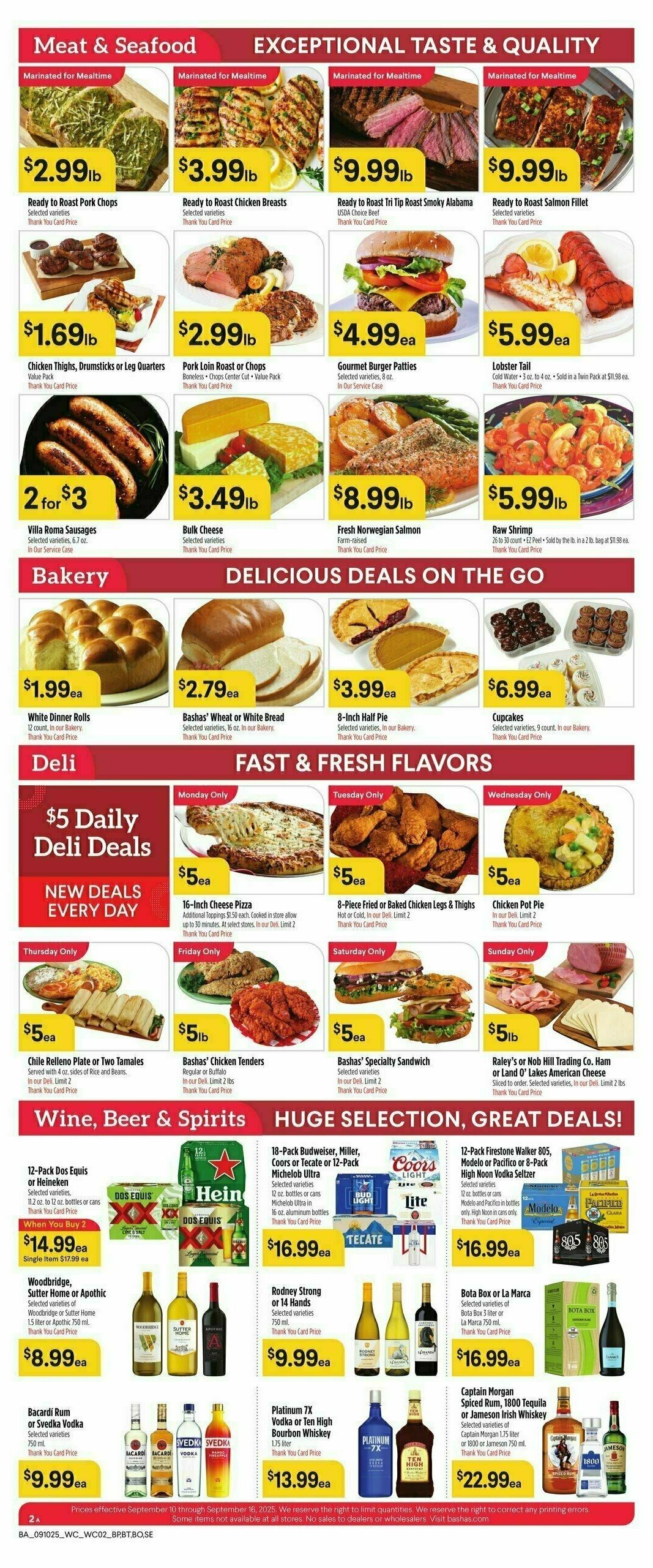 Bashas Weekly Ad from September 10