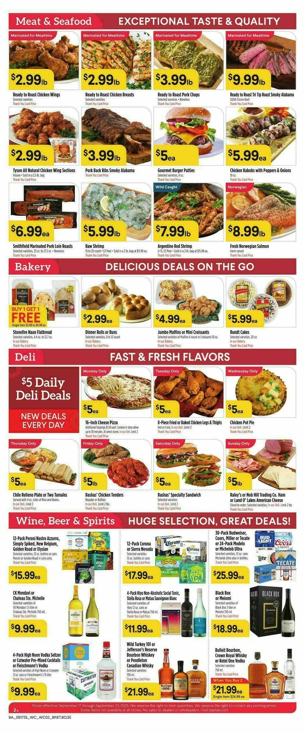 Bashas Weekly Ad from September 17