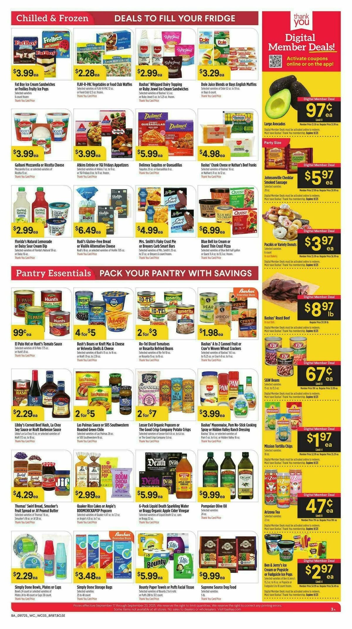 Bashas Weekly Ad from September 17