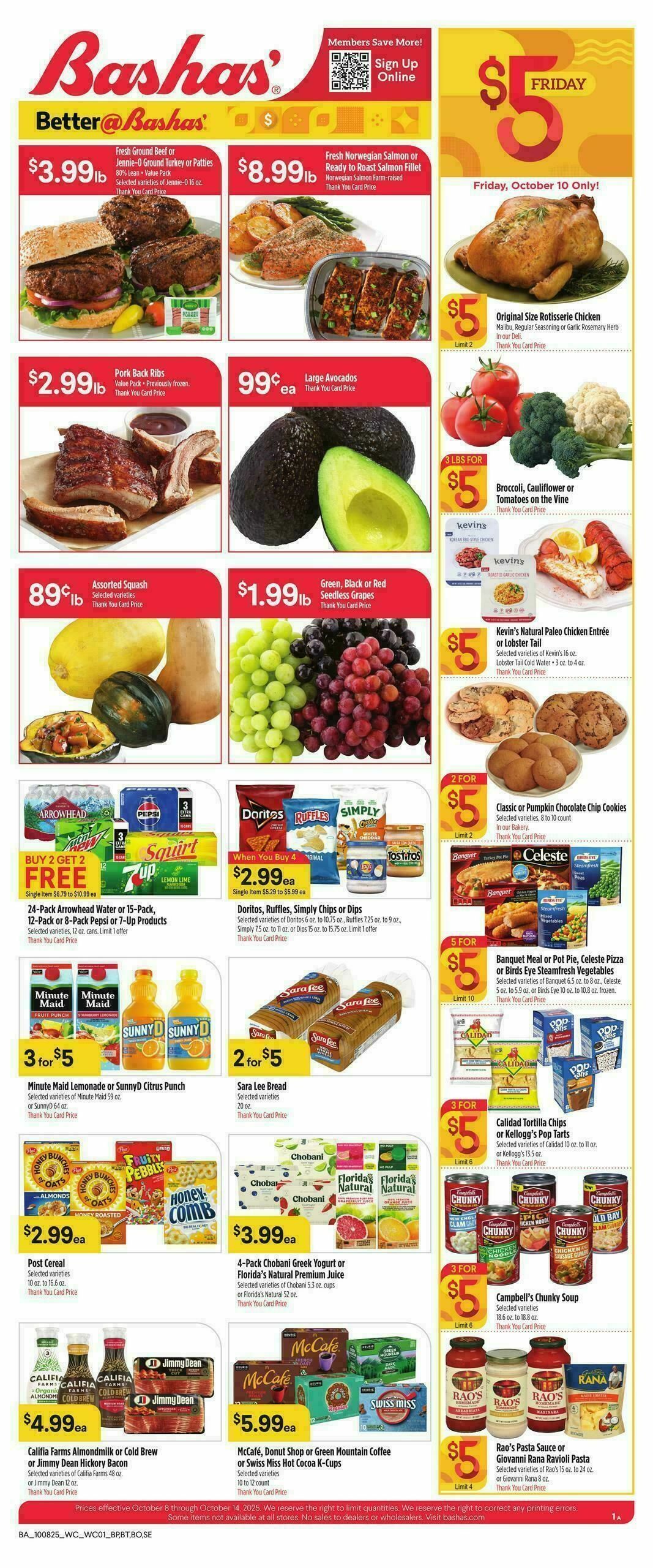 Bashas Weekly Ad from October 8