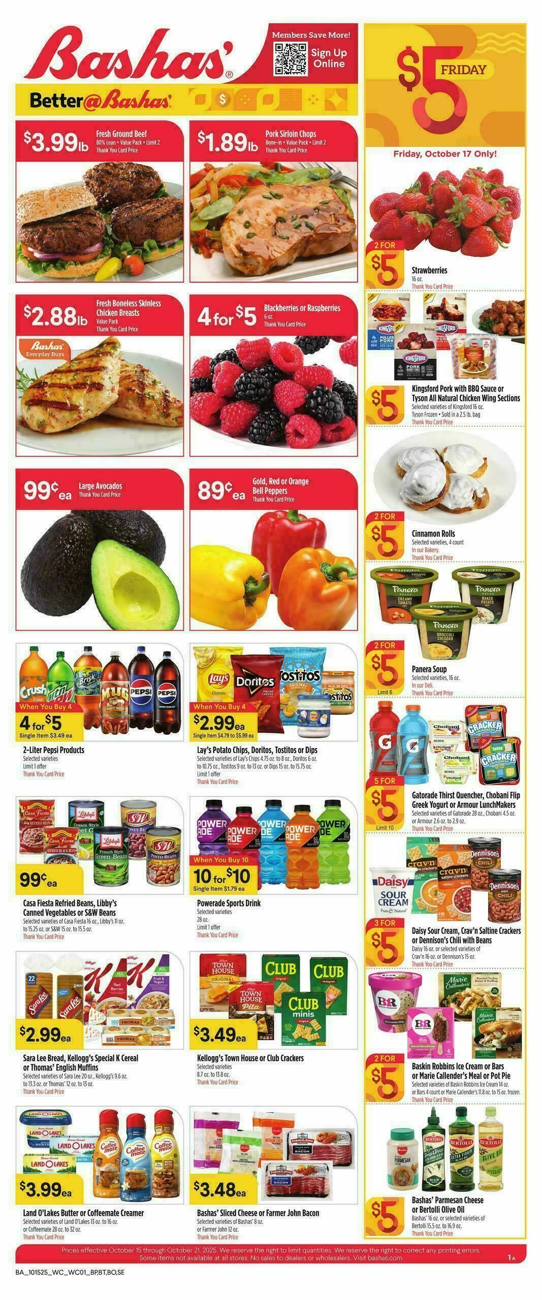 Bashas Weekly Ad from October 15