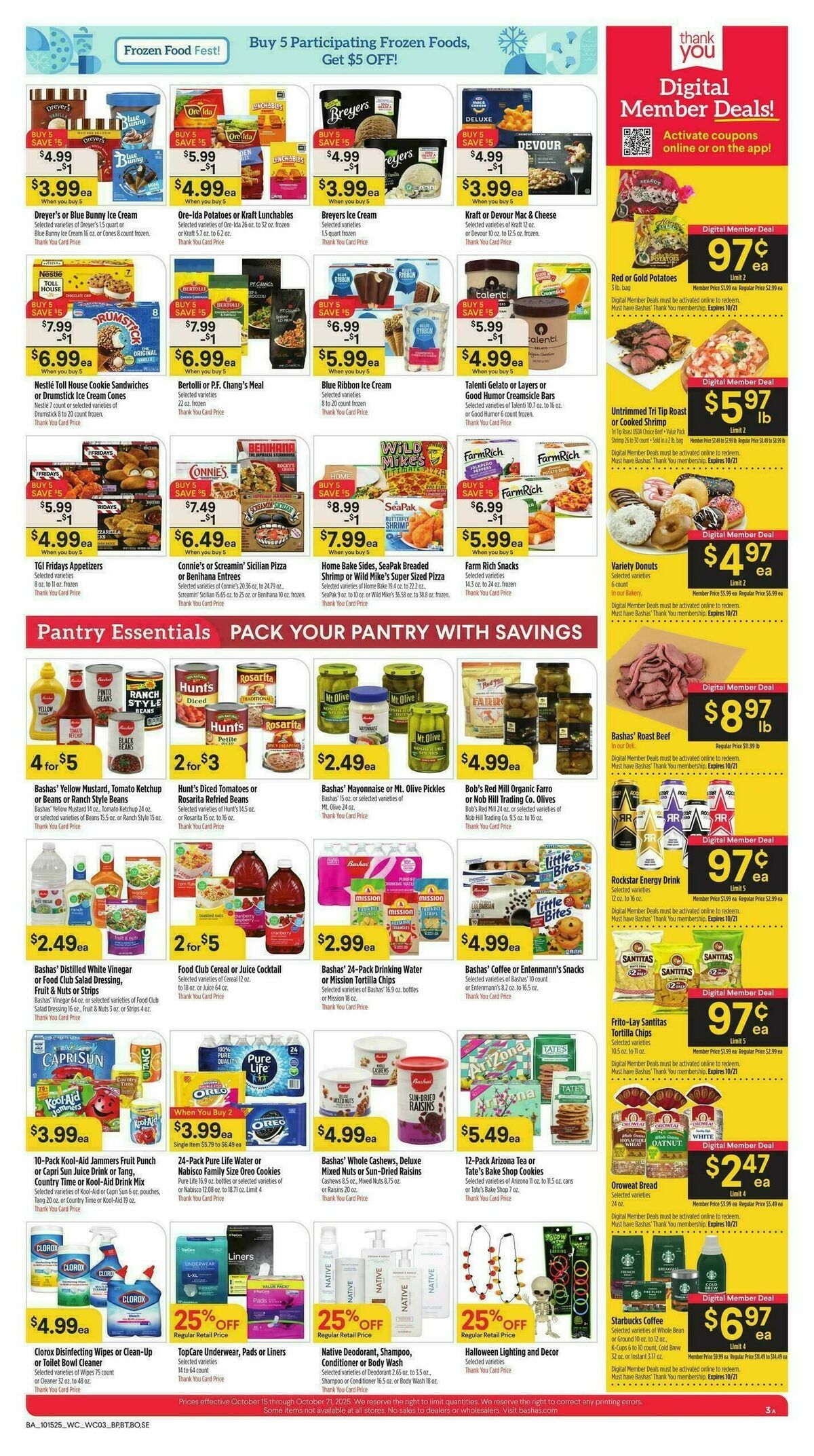 Bashas Weekly Ad from October 15