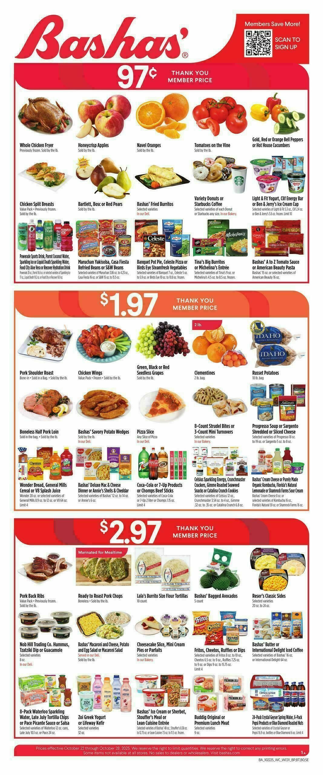 Bashas Weekly Ad from October 22