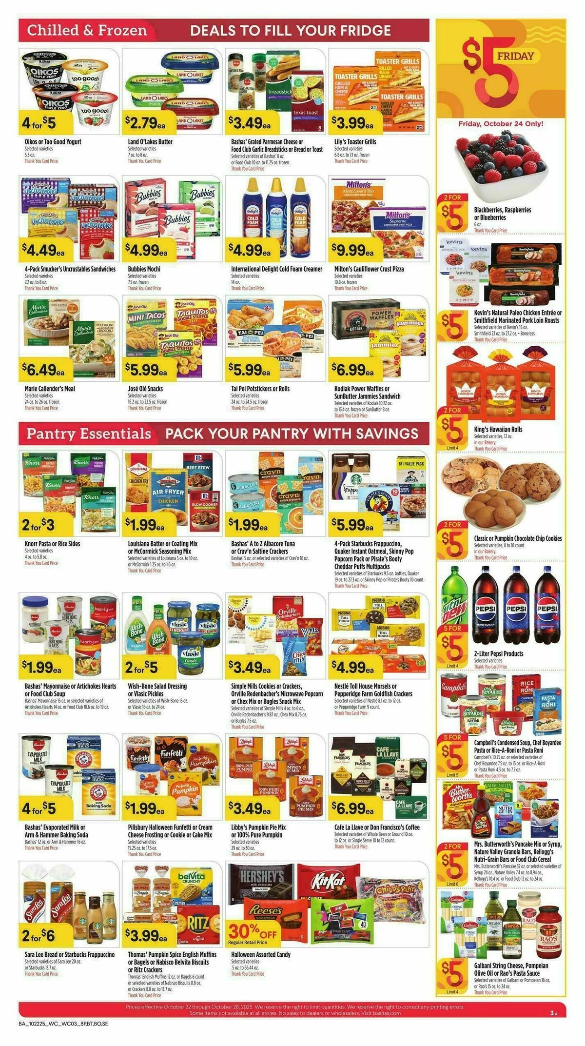 Bashas Weekly Ad from October 22