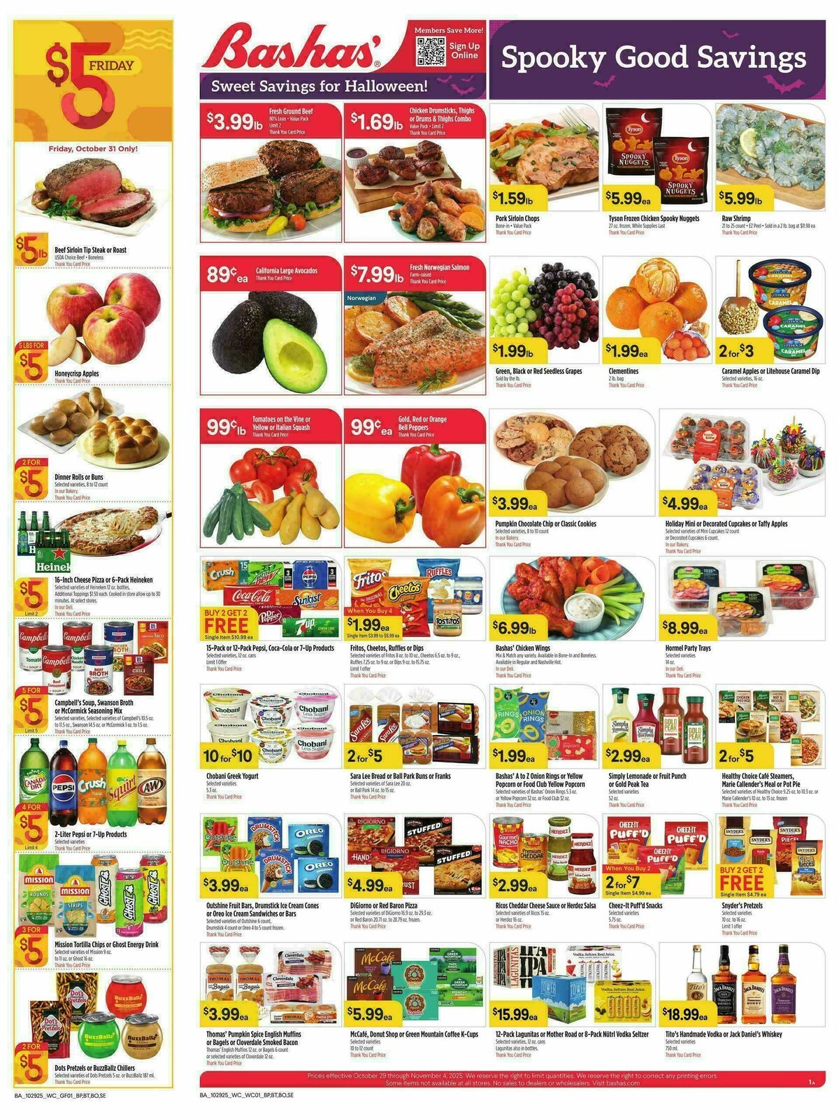 Bashas Weekly Ad from October 29