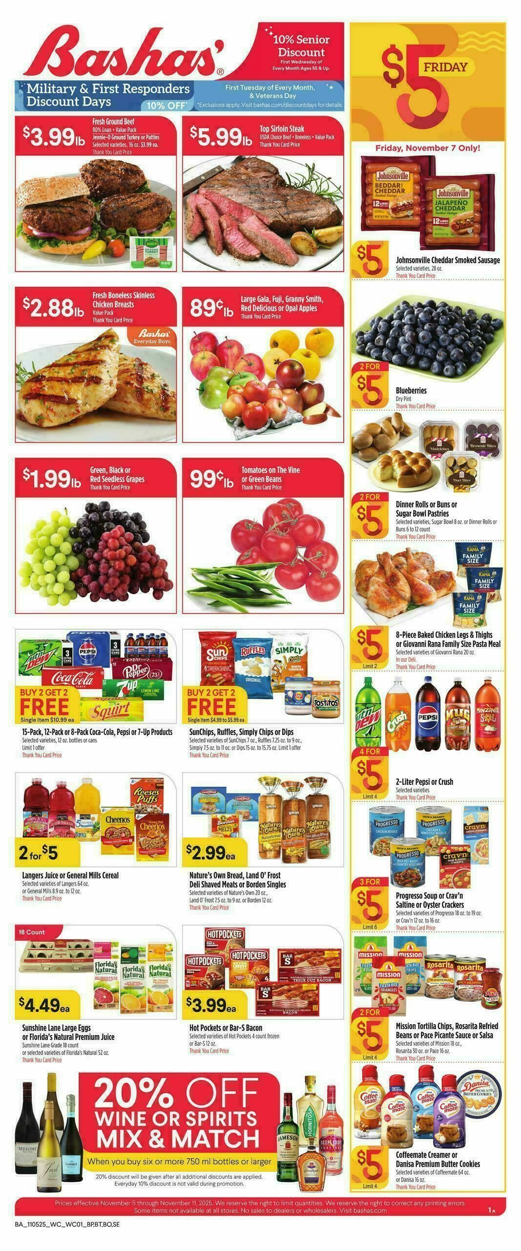 Bashas Weekly Ad from November 5